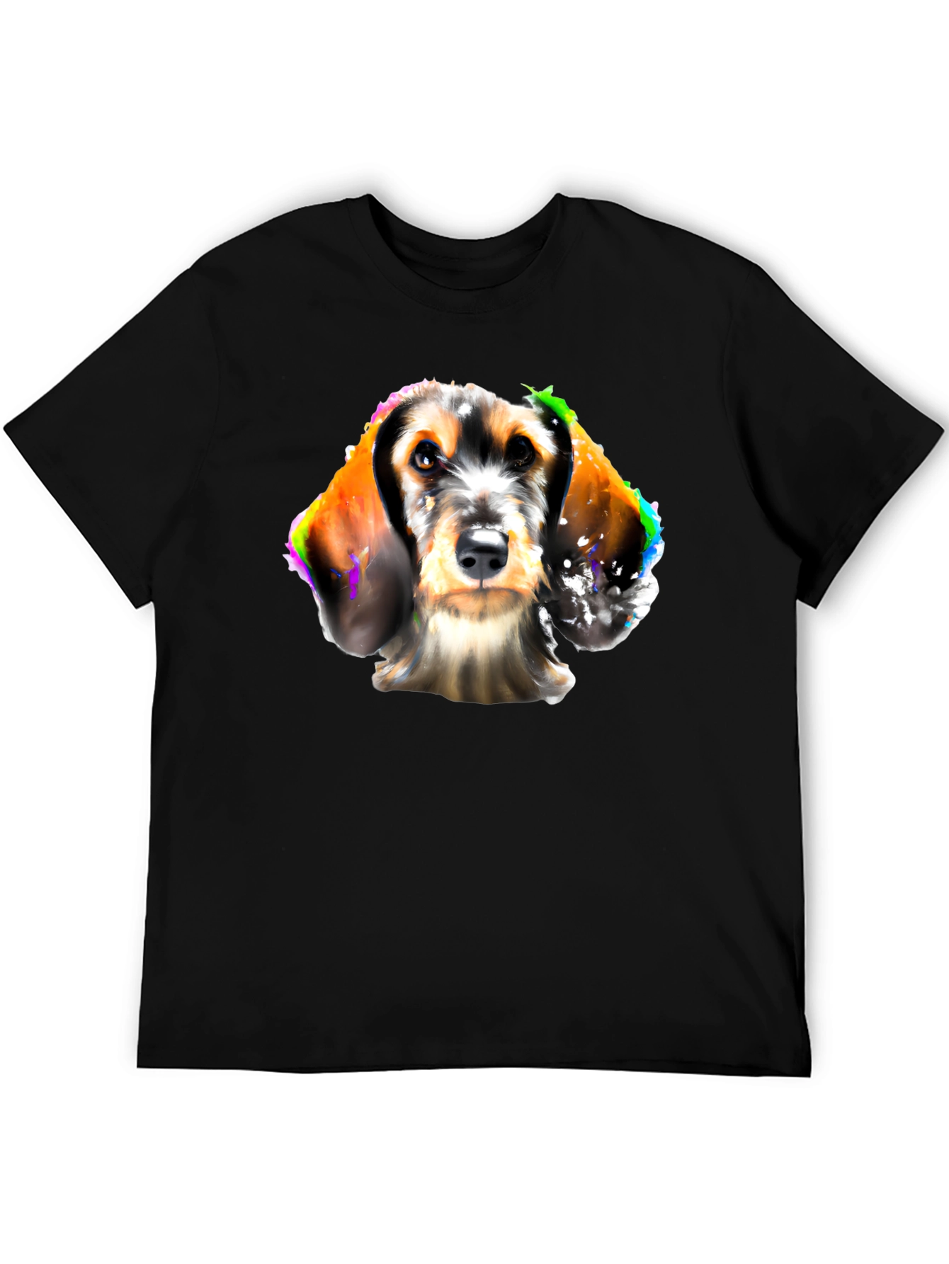 Dog Art Black T-Shirt
