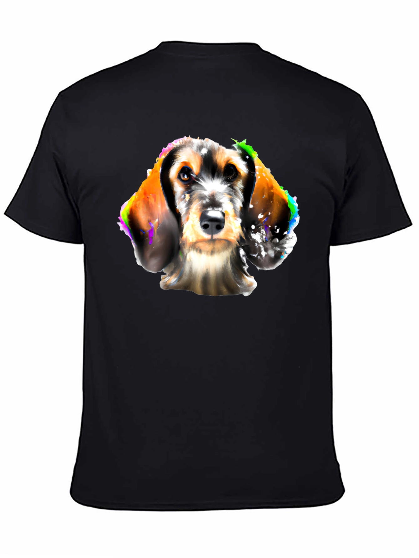 Dog Art Black T-Shirt