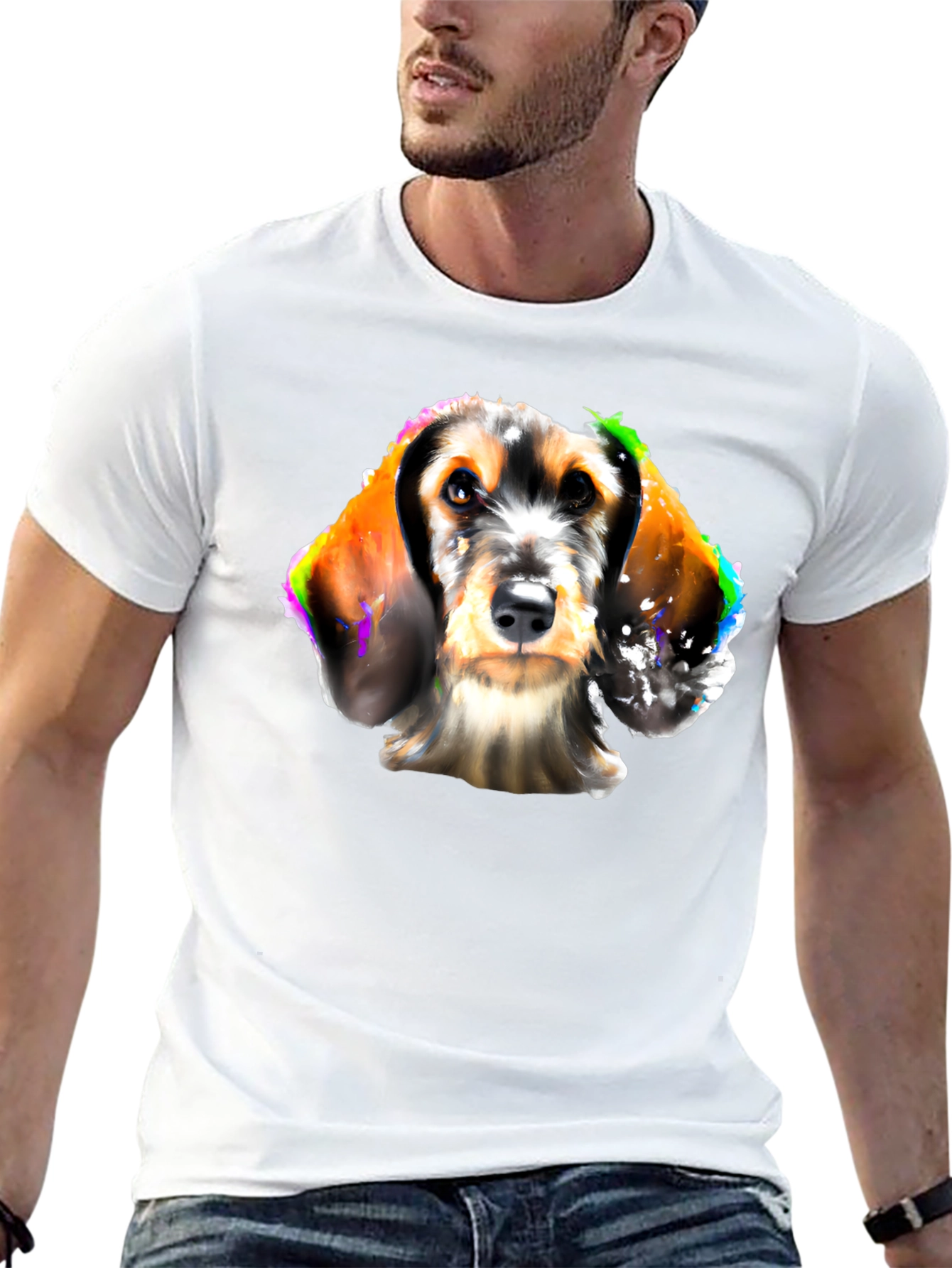 Dog Art Black T-Shirt