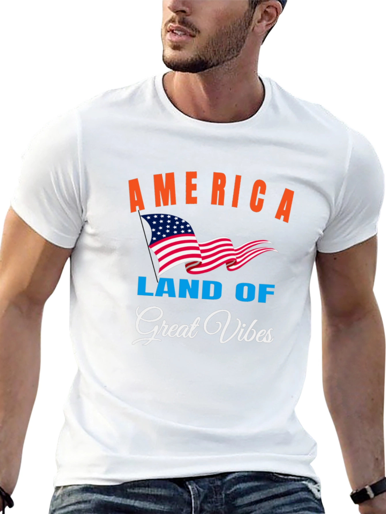 America Land of Great Vibes T-Shirt