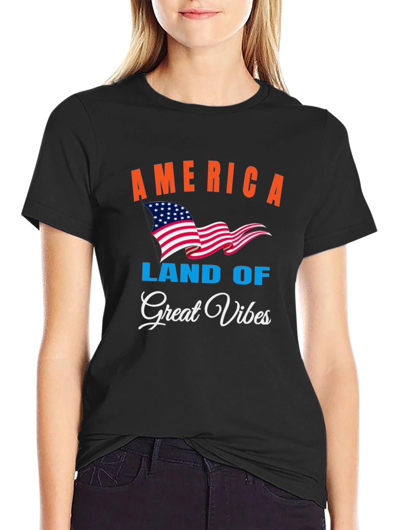 America Land of Great Vibes T-Shirt