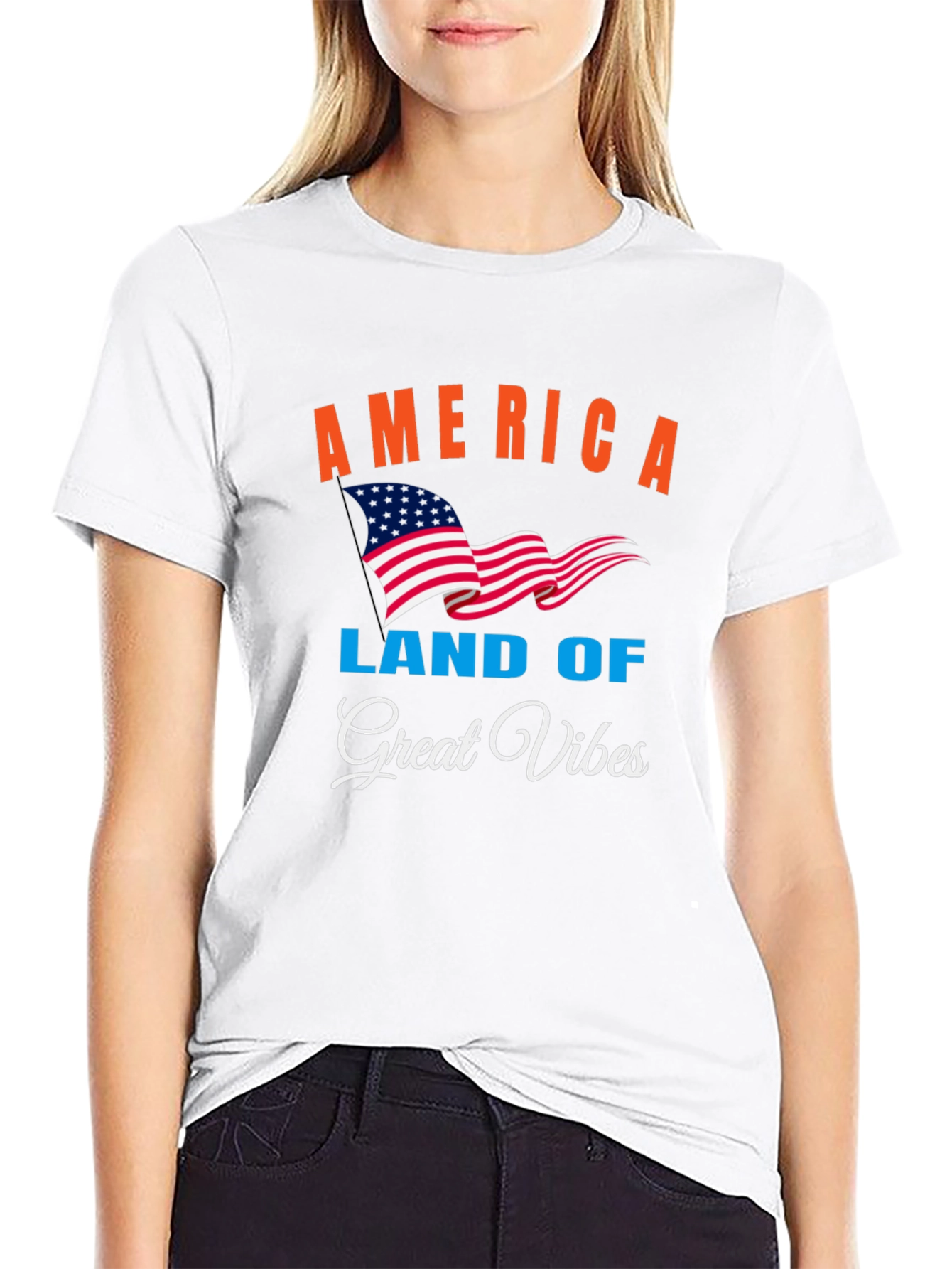 America Land of Great Vibes T-Shirt
