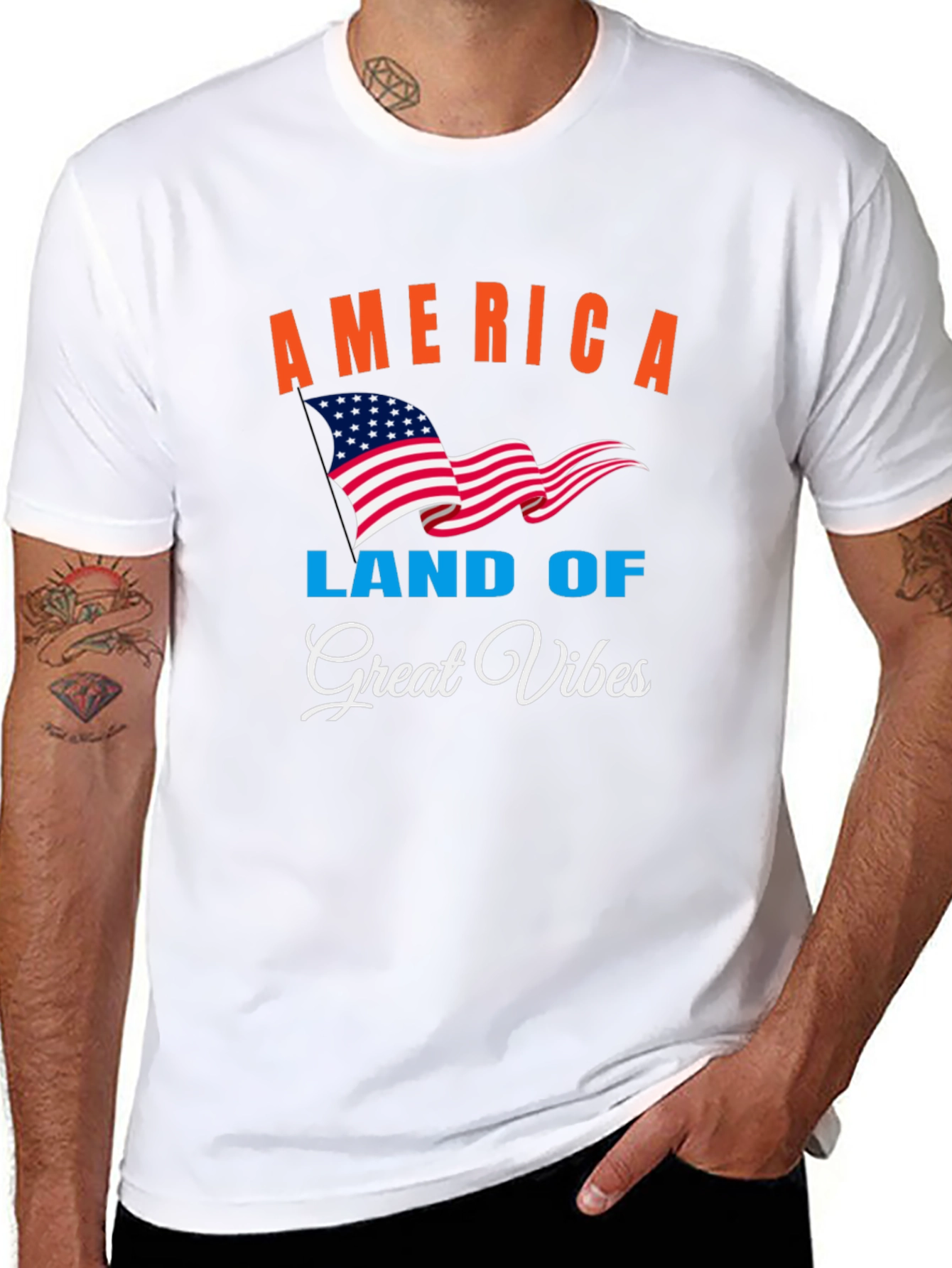 America Land of Great Vibes T-Shirt