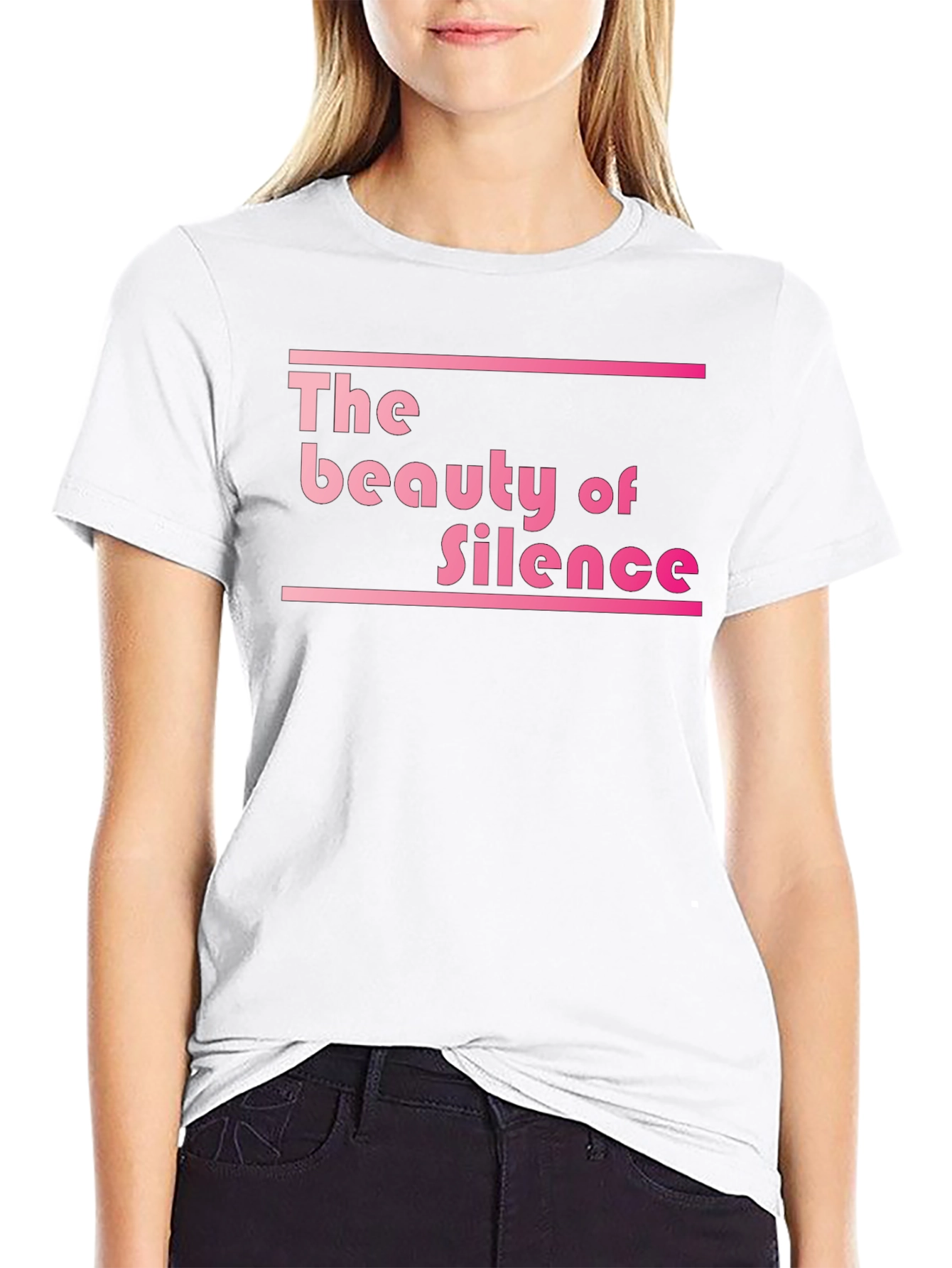 The Beauty of Silence Black Graphic Tee