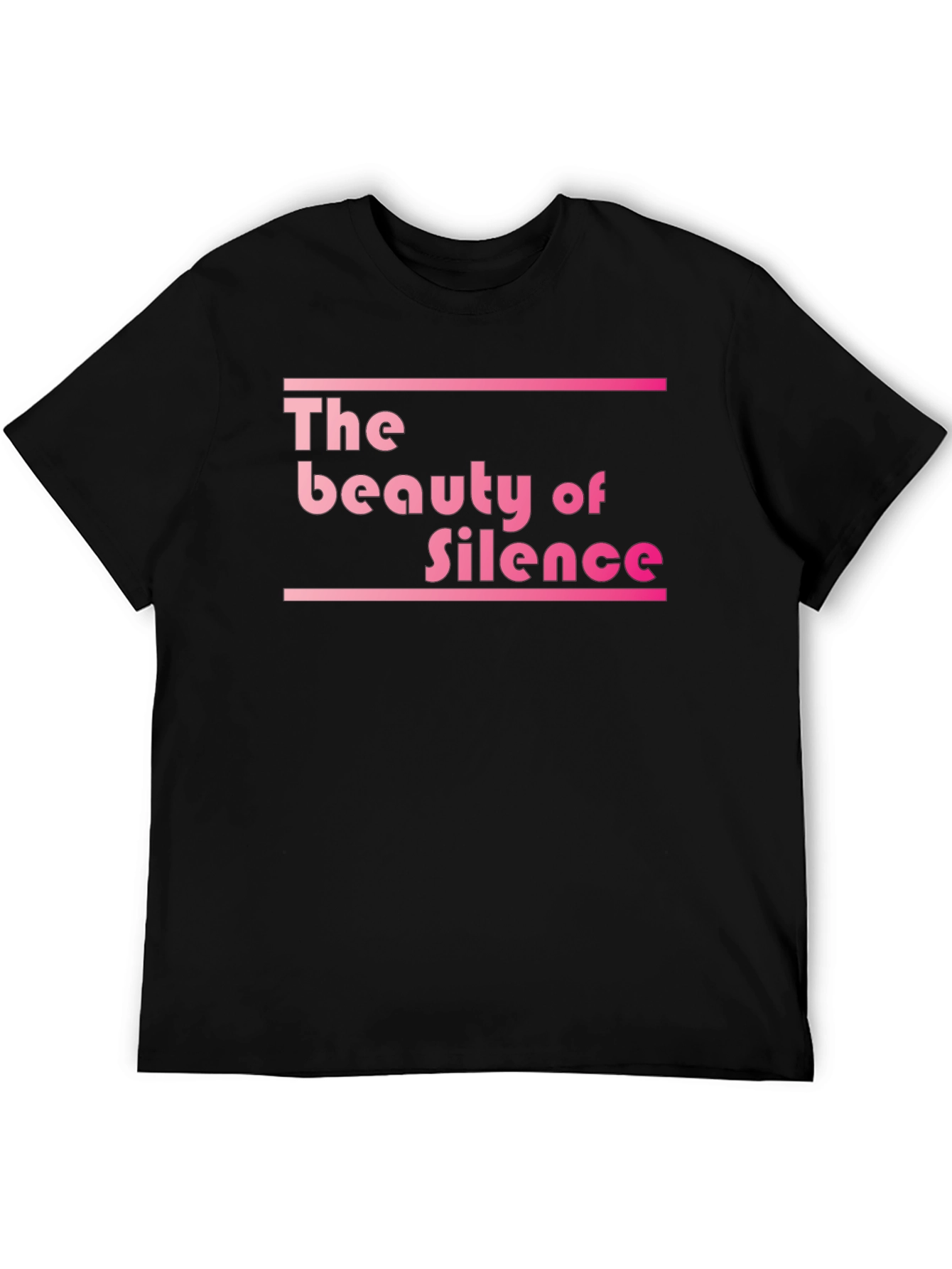 The Beauty of Silence Black Graphic Tee
