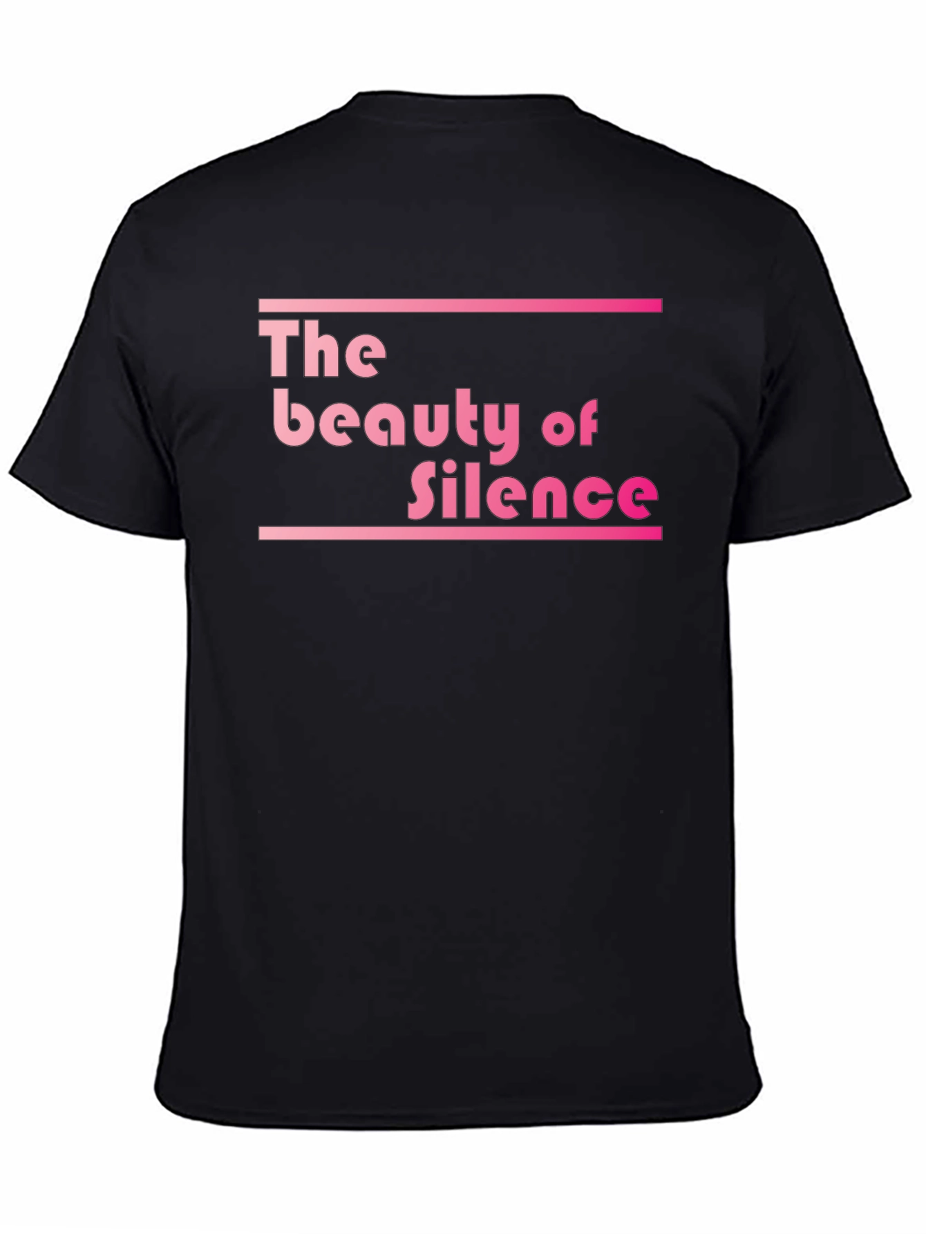 The Beauty of Silence Black Graphic Tee