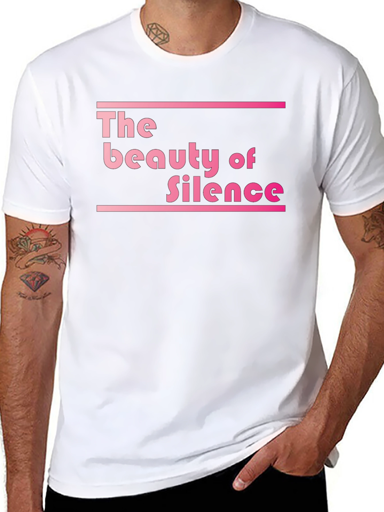 The Beauty of Silence Black Graphic Tee
