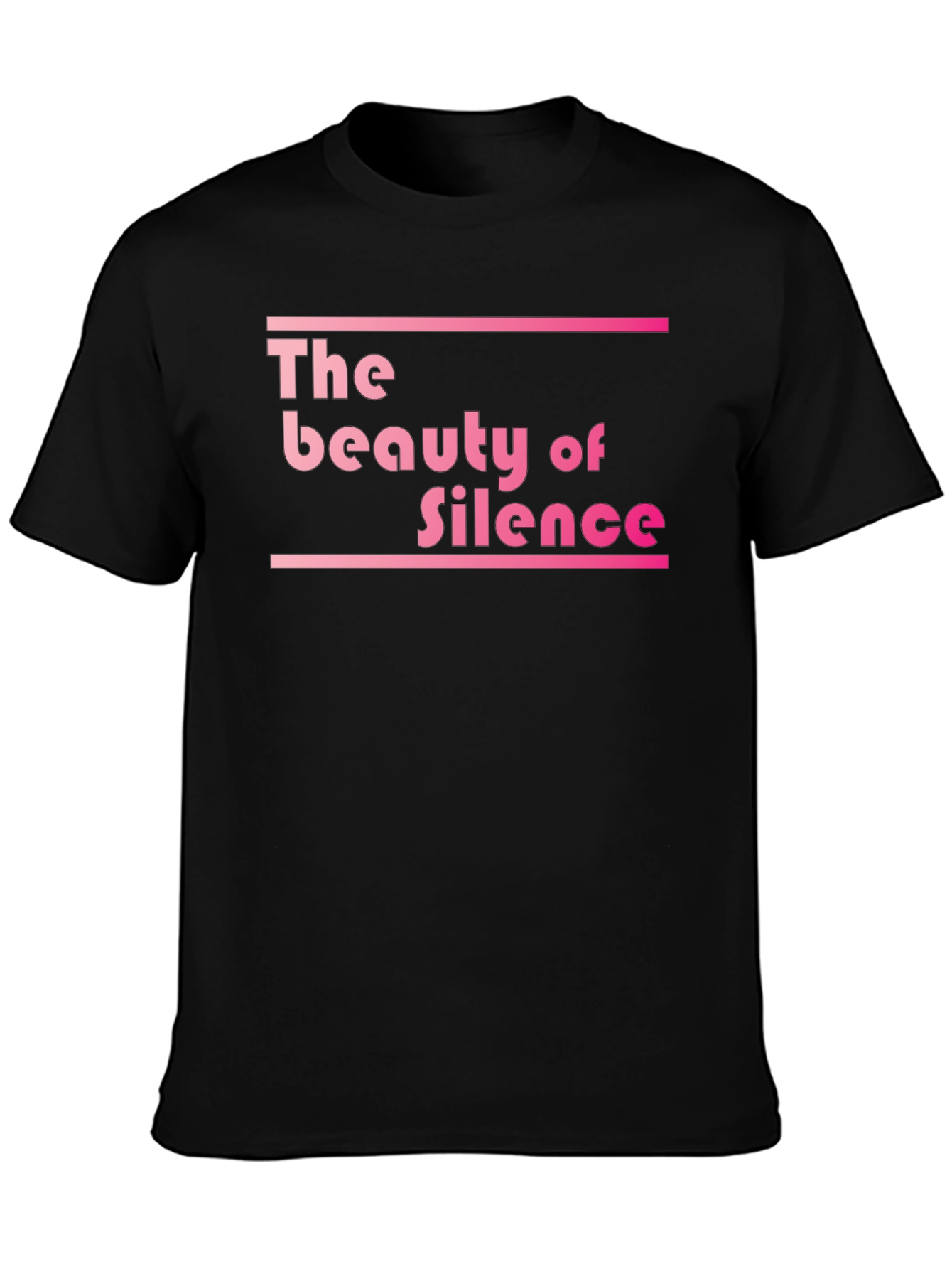 The Beauty of Silence Black Graphic Tee