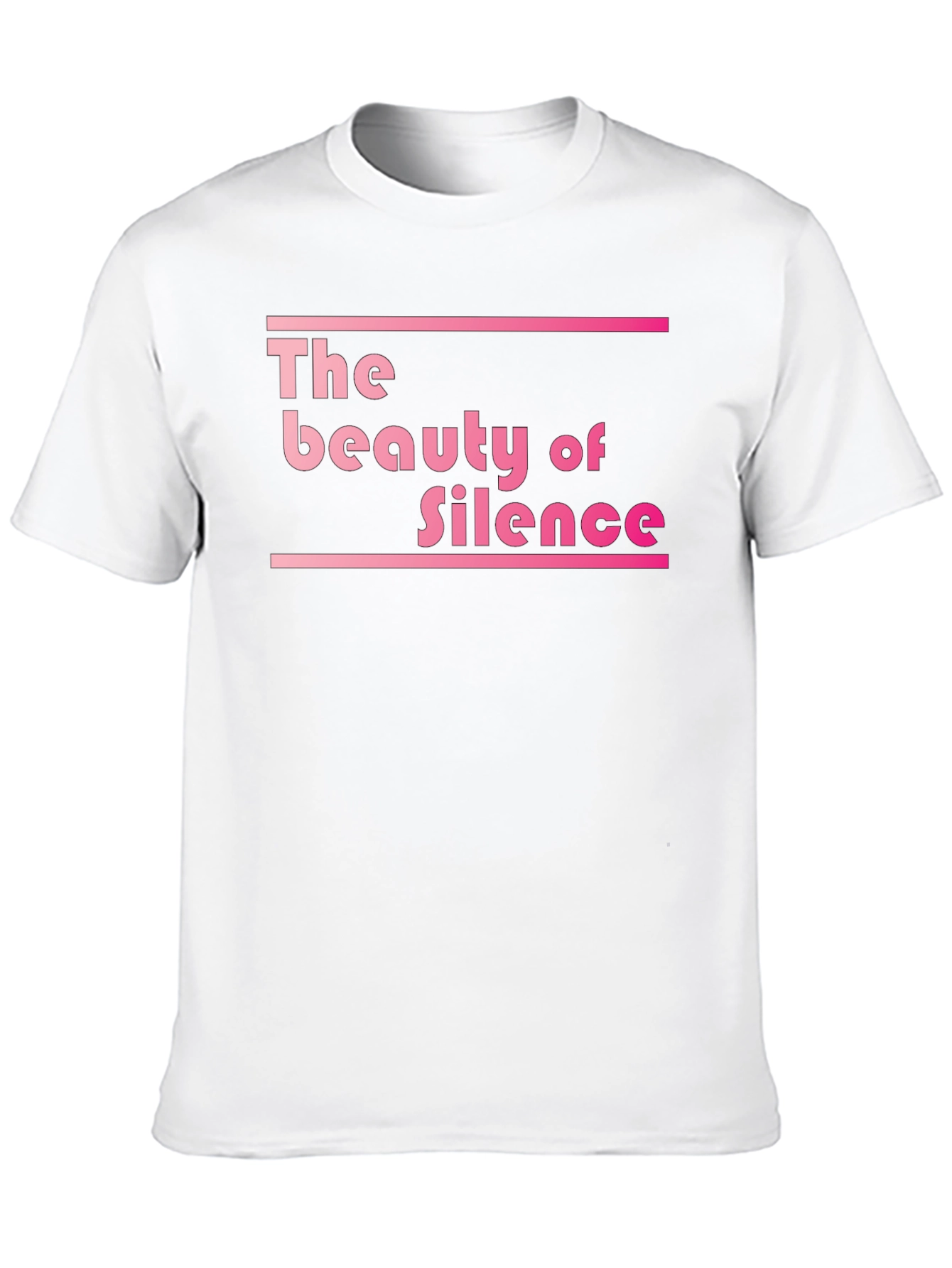 The Beauty of Silence Black Graphic Tee