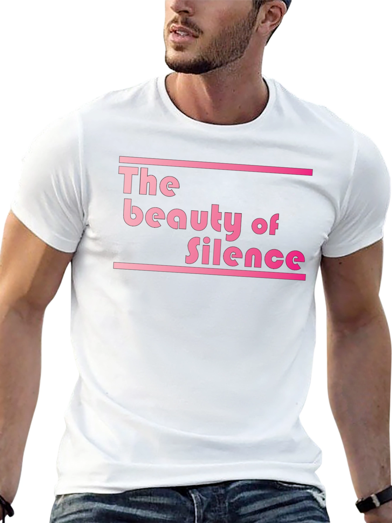 The Beauty of Silence Black Graphic Tee