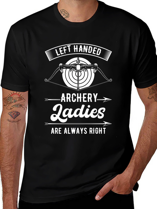 Left Handed Archery Ladies T-Shirt