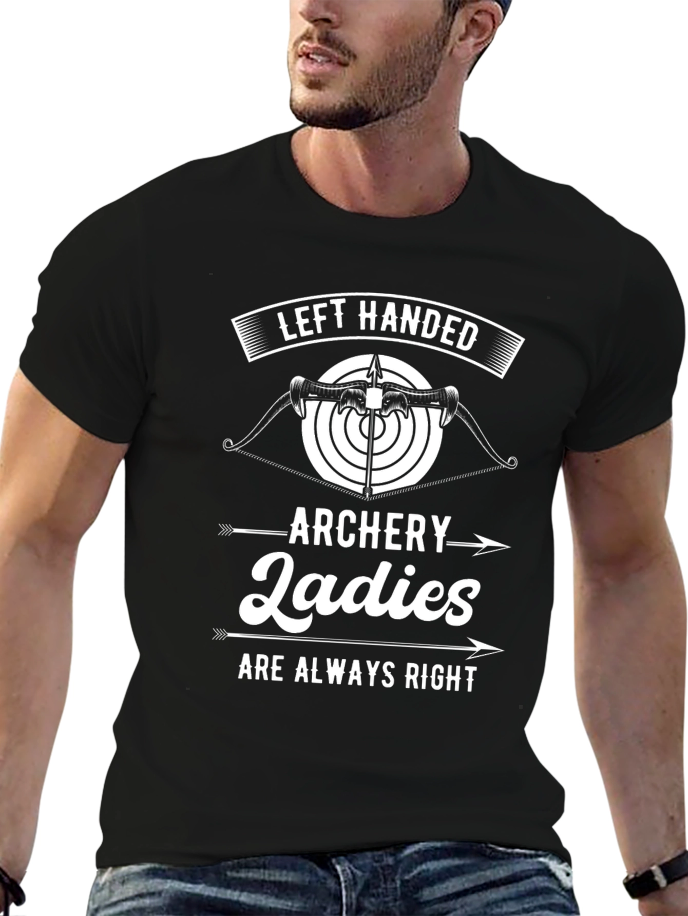 Left Handed Archery Ladies T-Shirt