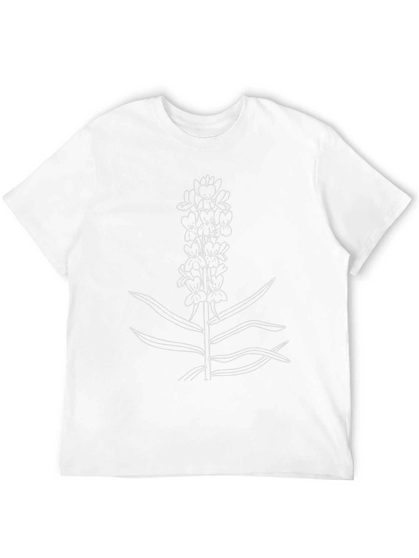 Botanical Sketch T-Shirt - Black Casual Tee