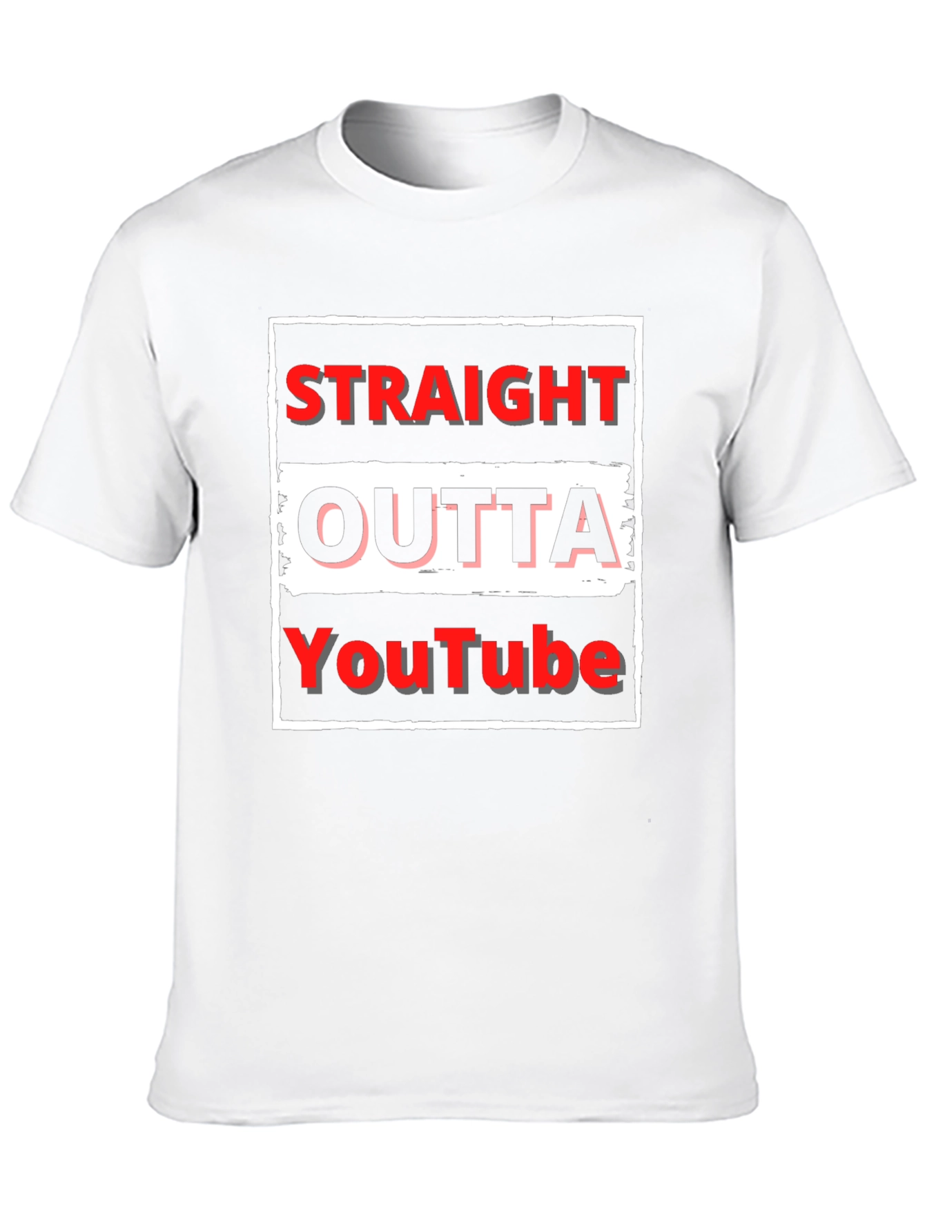Straight Outta YouTube T-Shirt - Black Graphic Tee