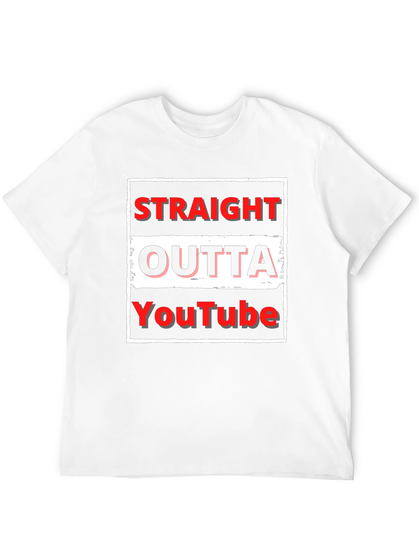 Straight Outta YouTube T-Shirt - Black Graphic Tee