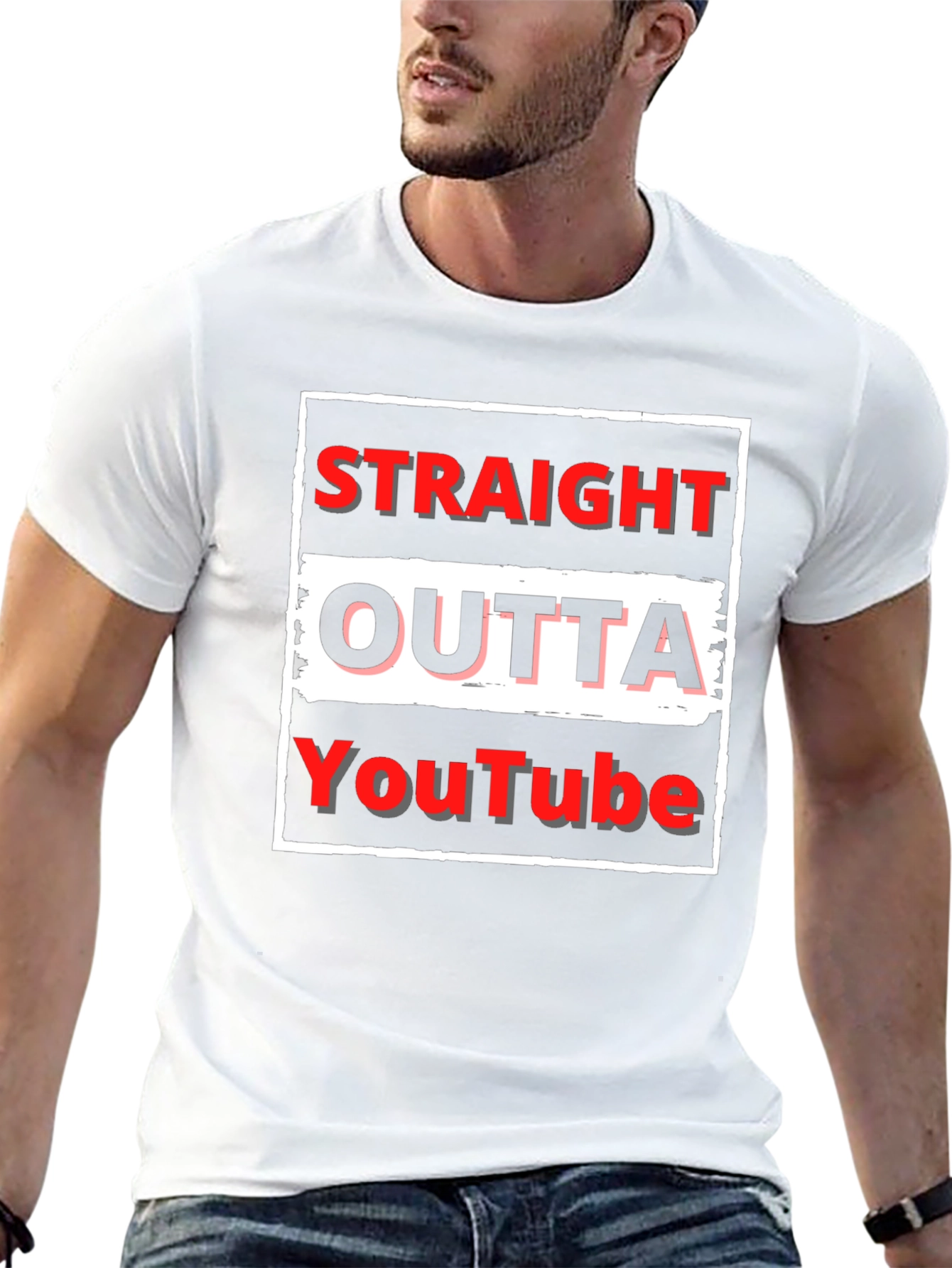 Straight Outta YouTube T-Shirt - Black Graphic Tee