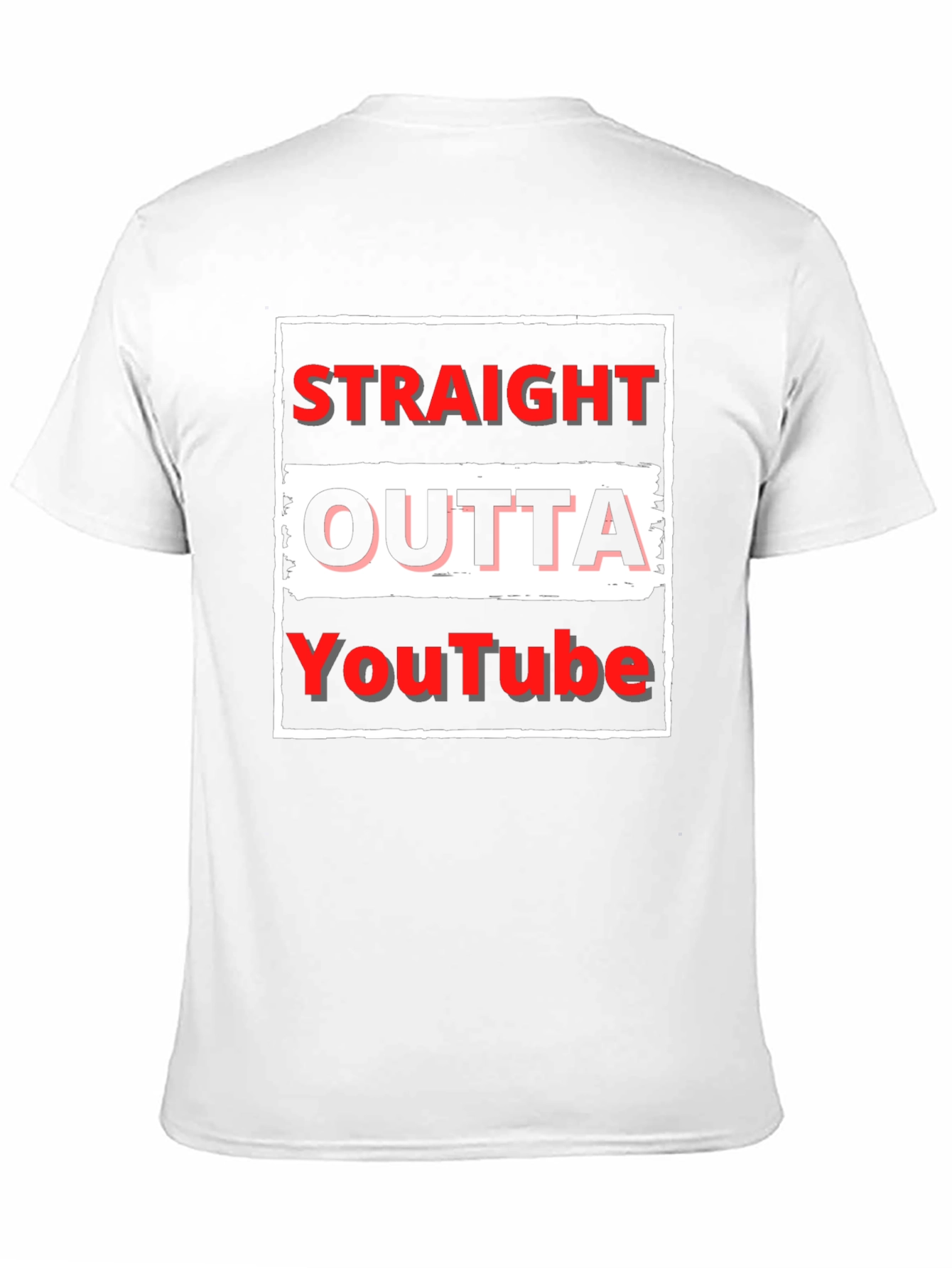 Straight Outta YouTube T-Shirt - Black Graphic Tee
