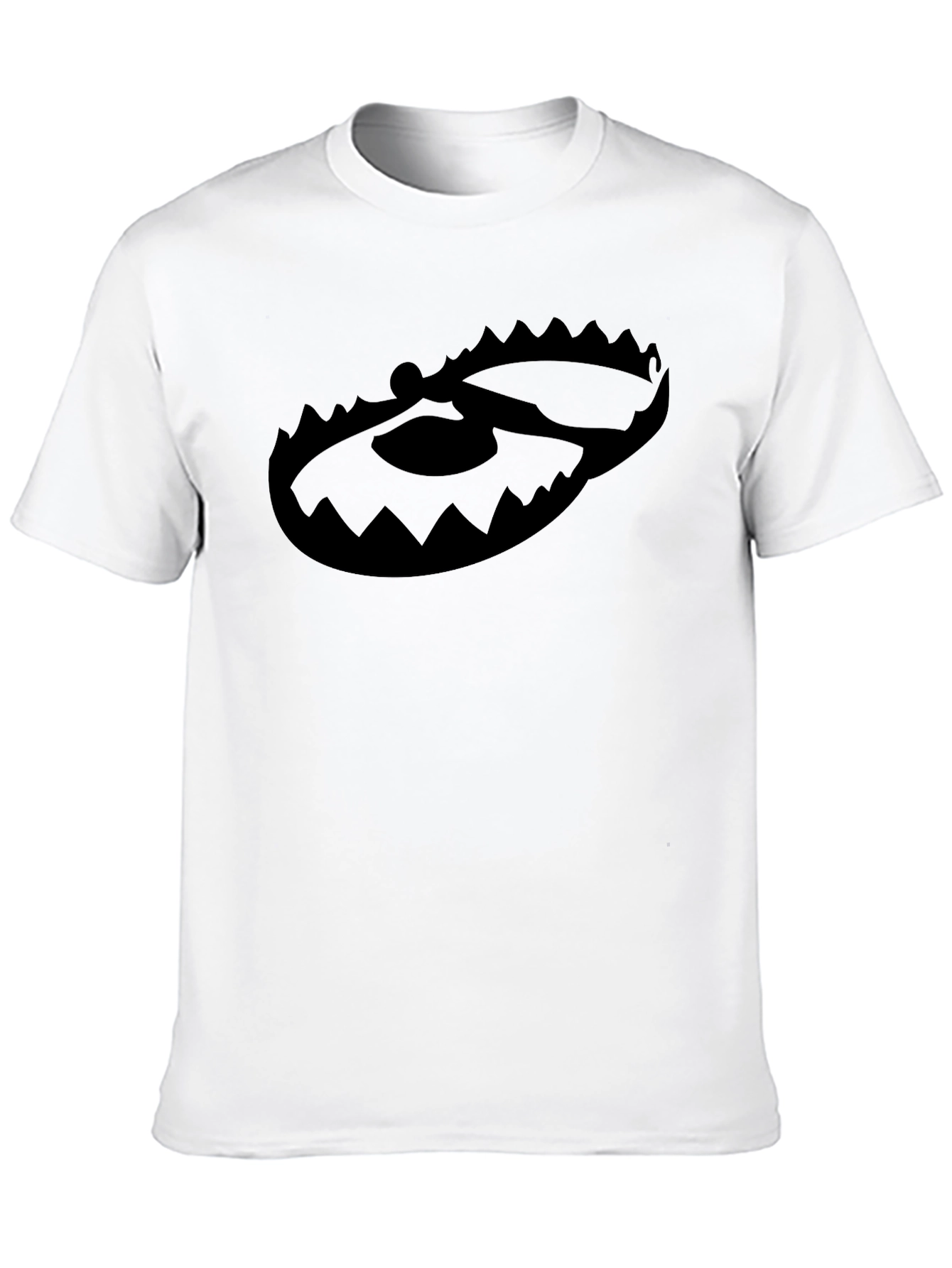 Black Graphic Tee - Bear Trap Design