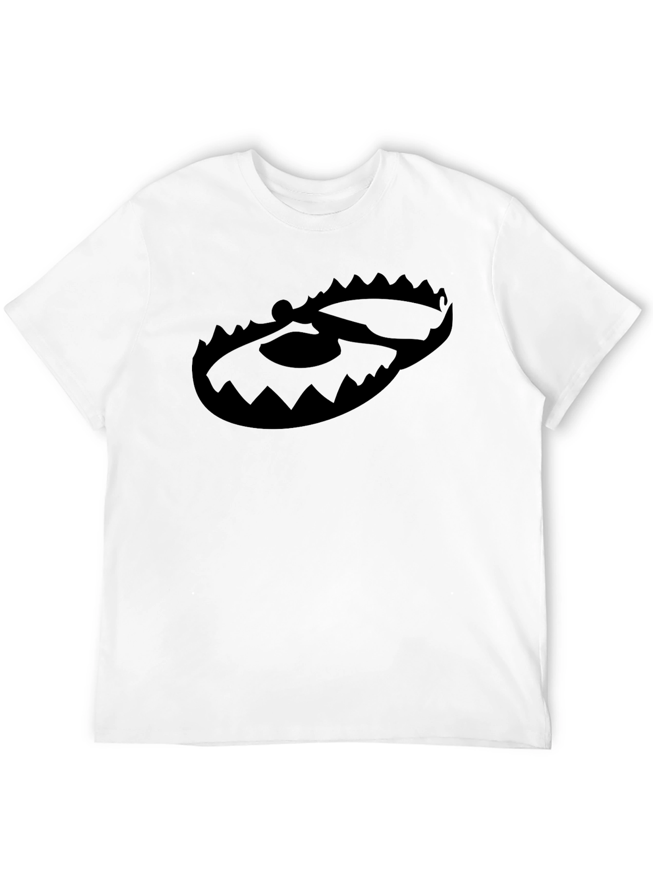 Black Graphic Tee - Bear Trap Design