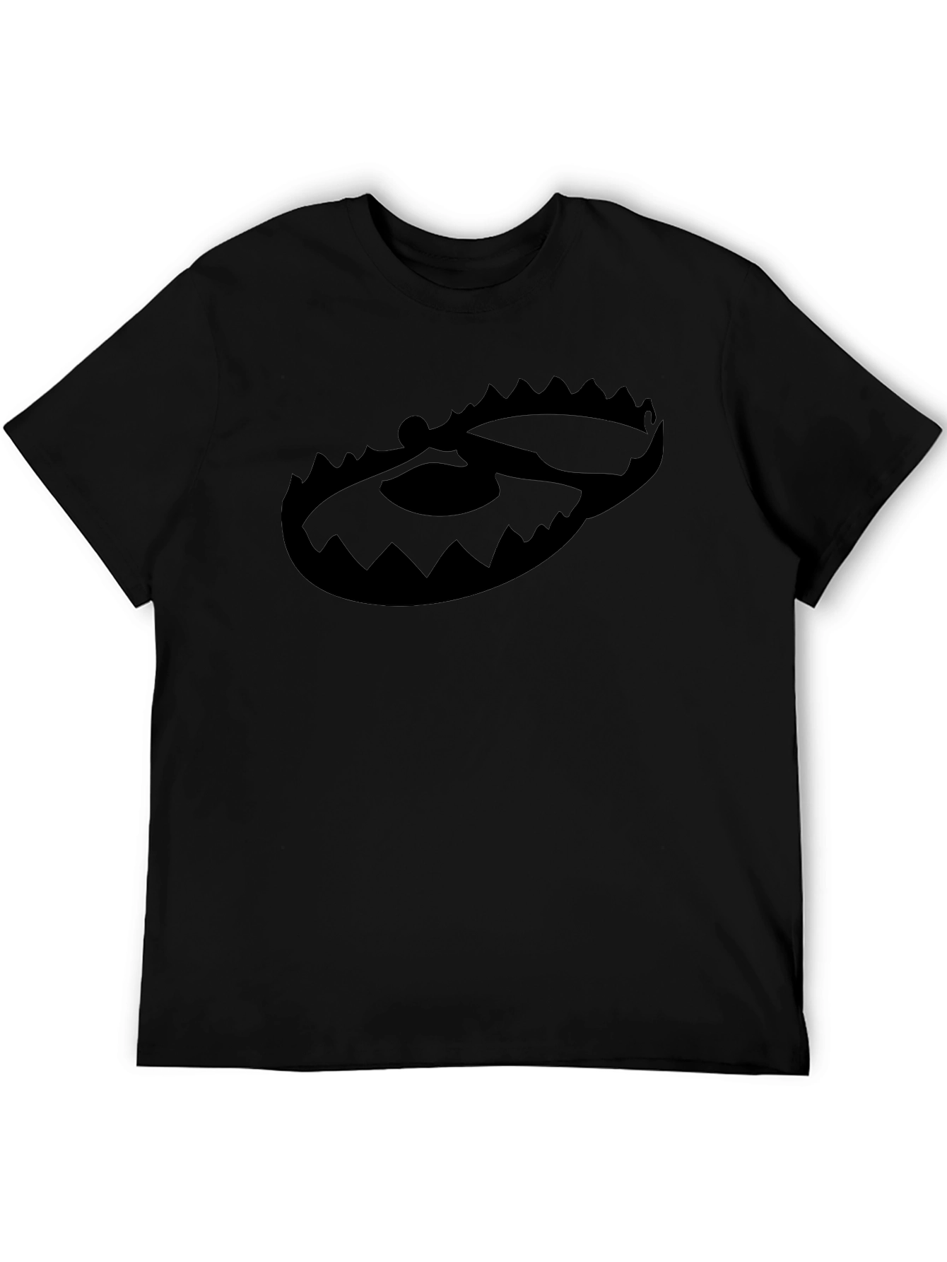 Black Graphic Tee - Bear Trap Design