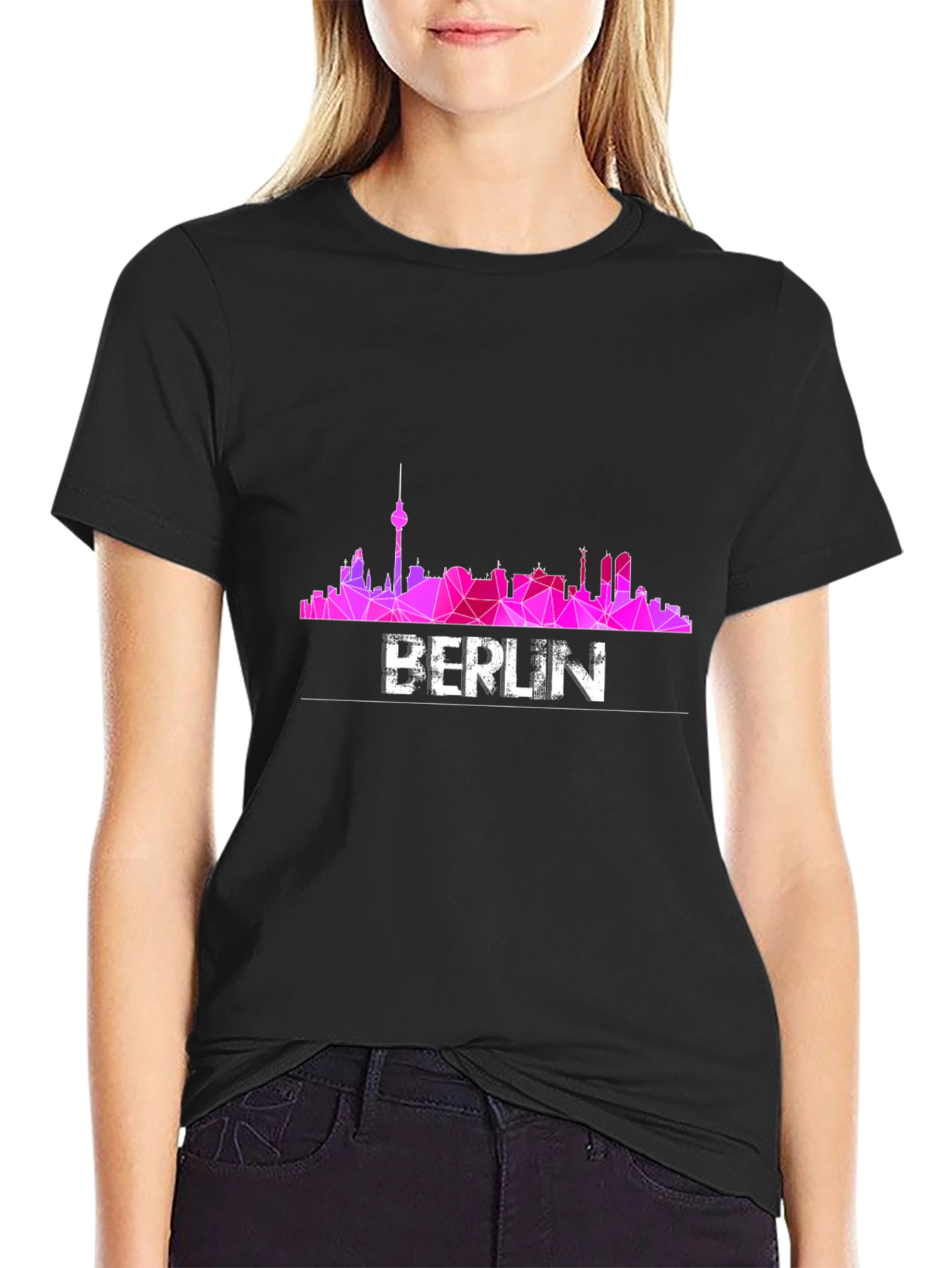 Berlin Skyline T-Shirt - Geometric Design