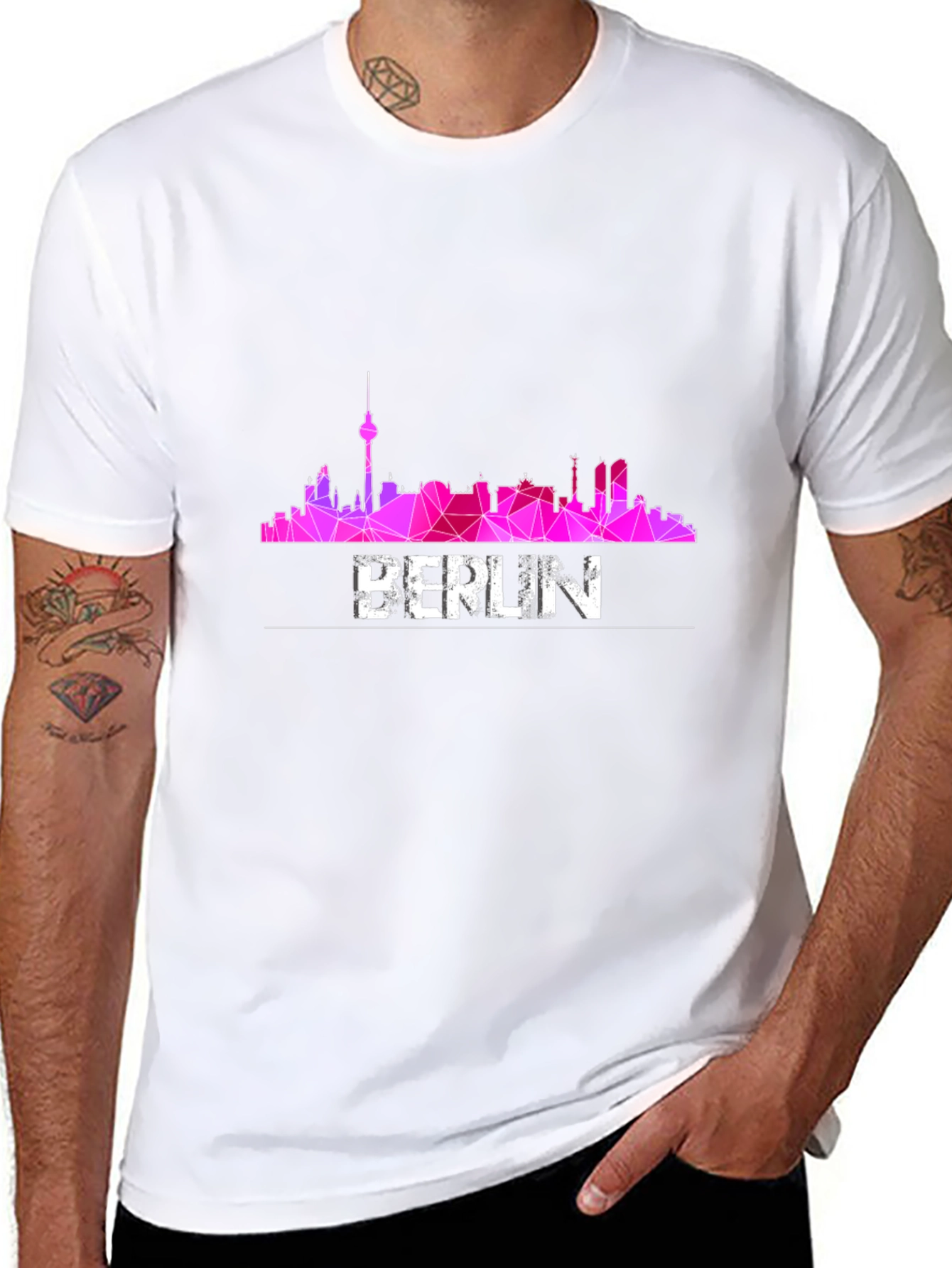 Berlin Skyline T-Shirt - Geometric Design