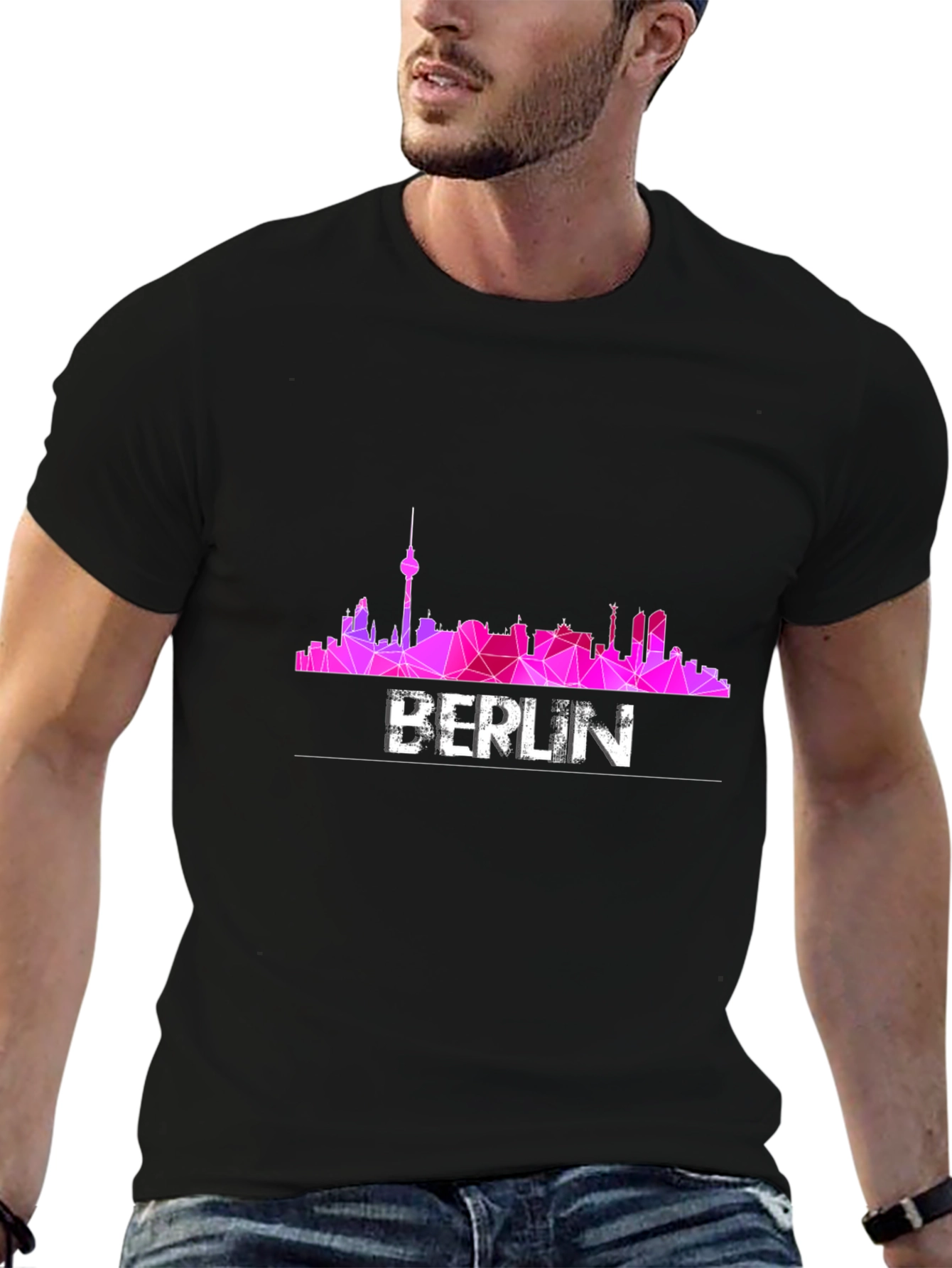 Berlin Skyline T-Shirt - Geometric Design