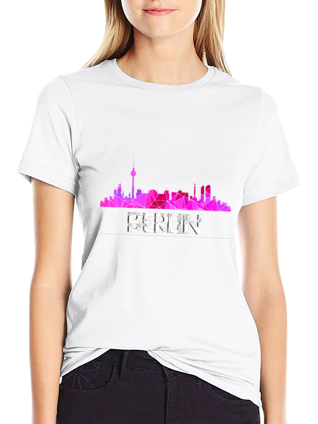 Berlin Skyline T-Shirt - Geometric Design