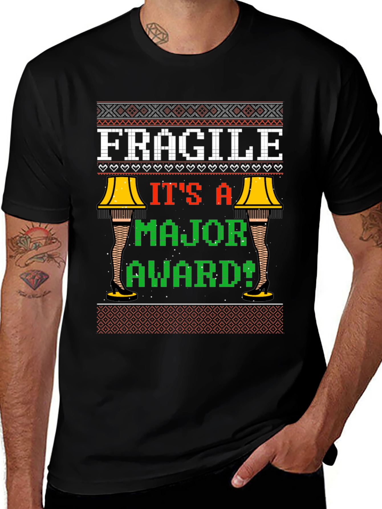 Fragile Major Award Christmas T-Shirt