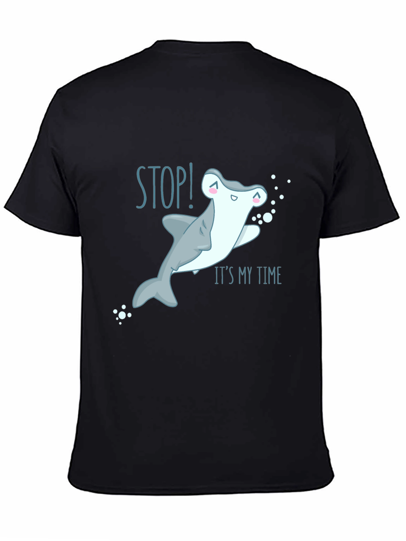 Stop! Its My Time Cute Shark Graphic T-Shirt