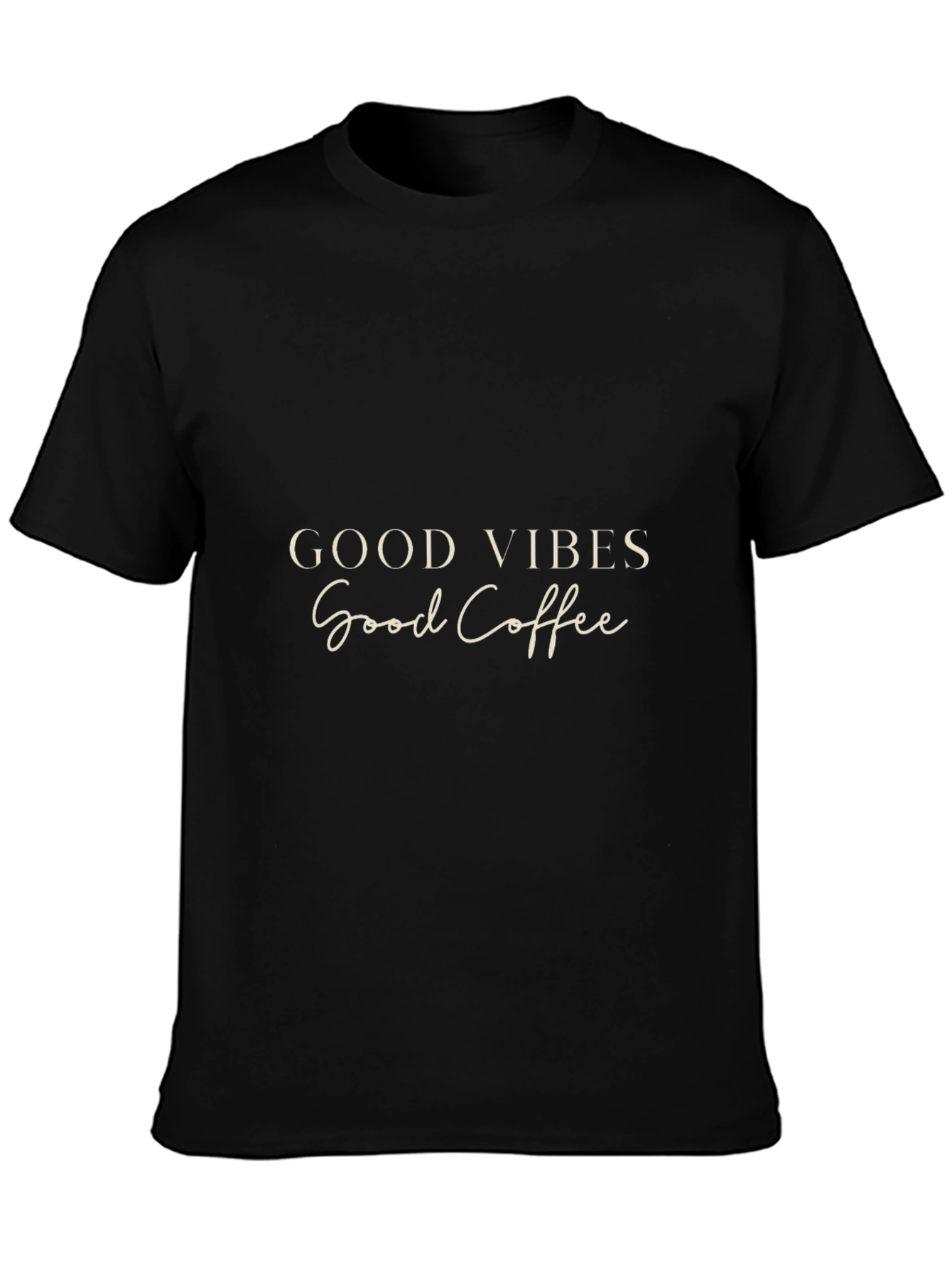 Good Vibes Good Coffee Black T-Shirt