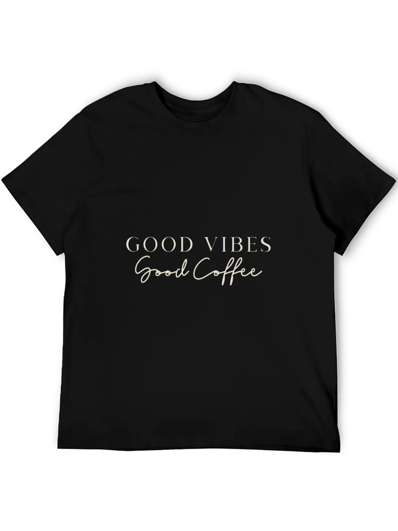 Good Vibes Good Coffee Black T-Shirt