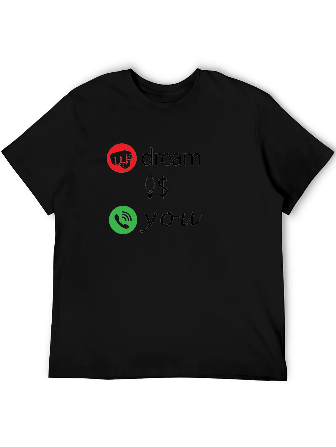 Black Hustle Graphic Tee for Men