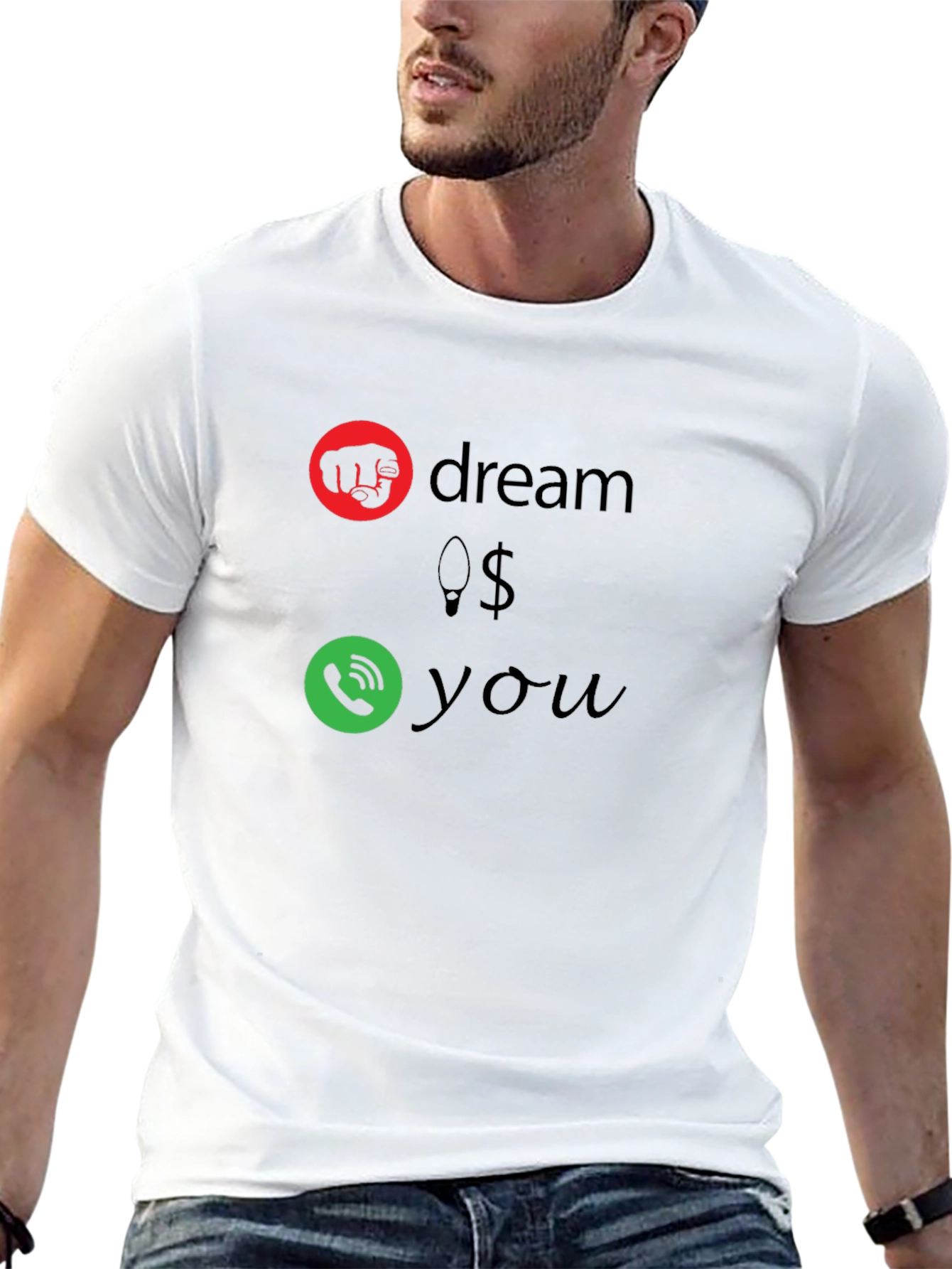 Black Hustle Graphic Tee for Men