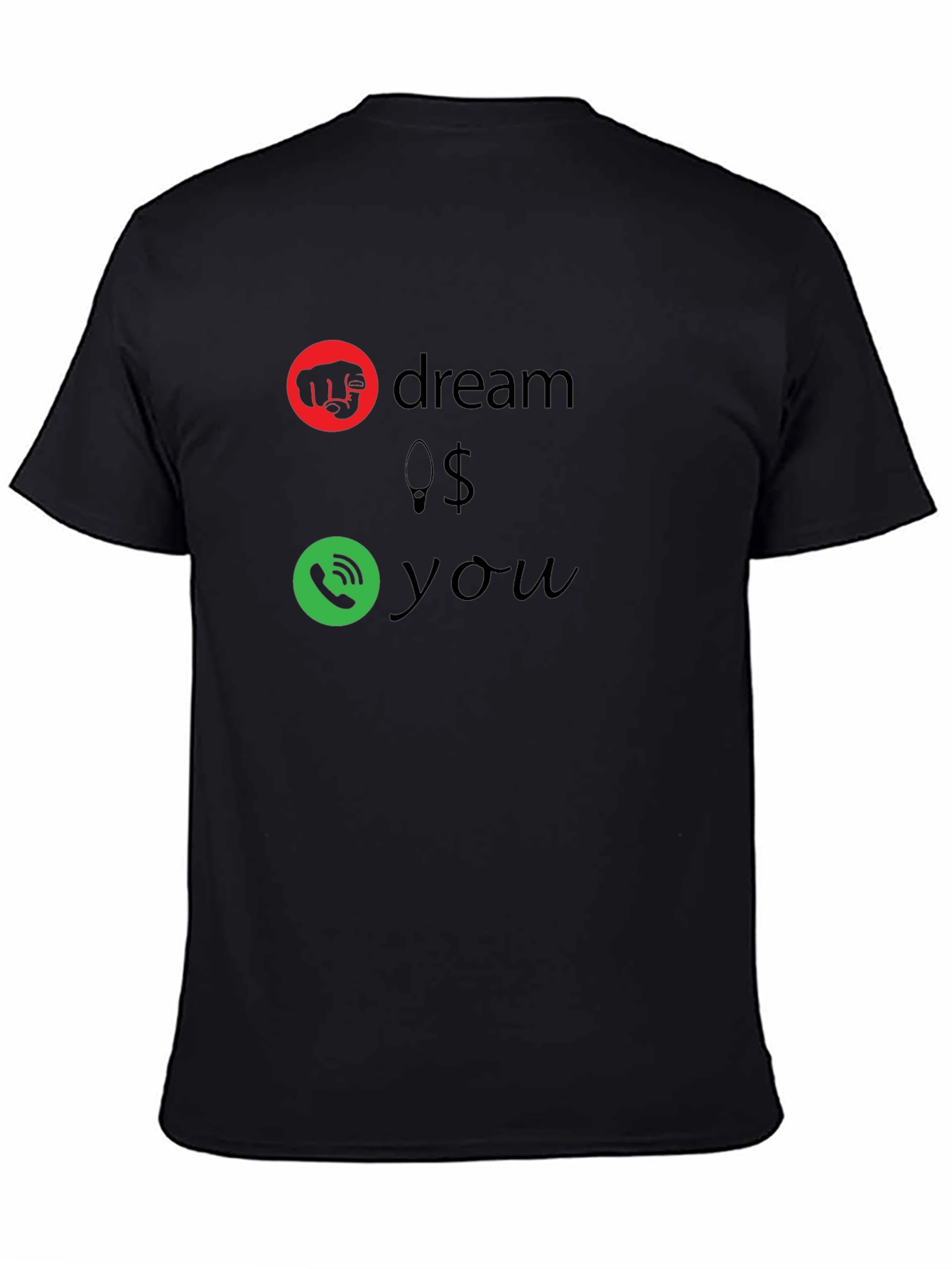 Black Hustle Graphic Tee for Men
