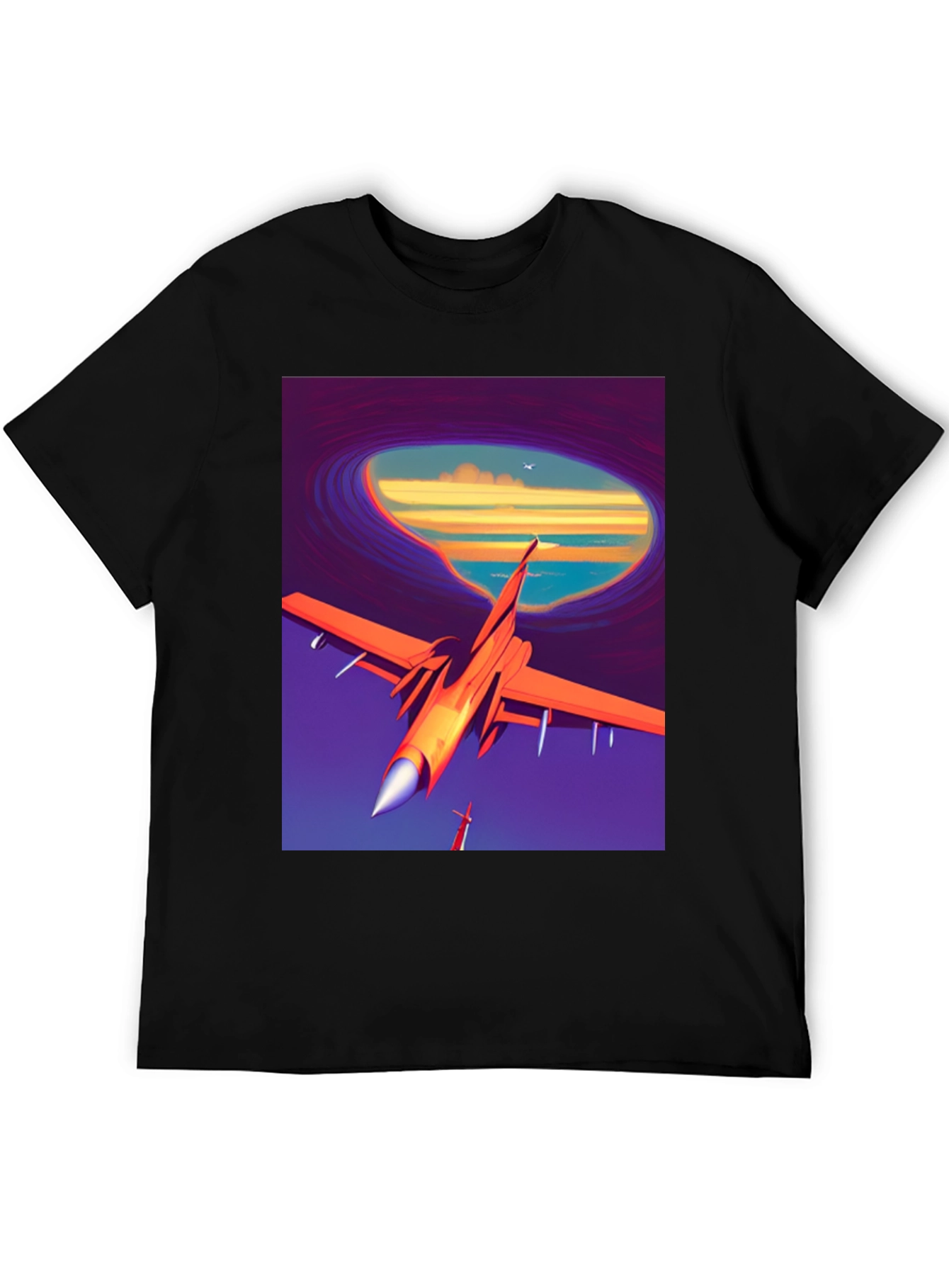 Retro Airplane T-Shirt - Artistic Aviation Tee