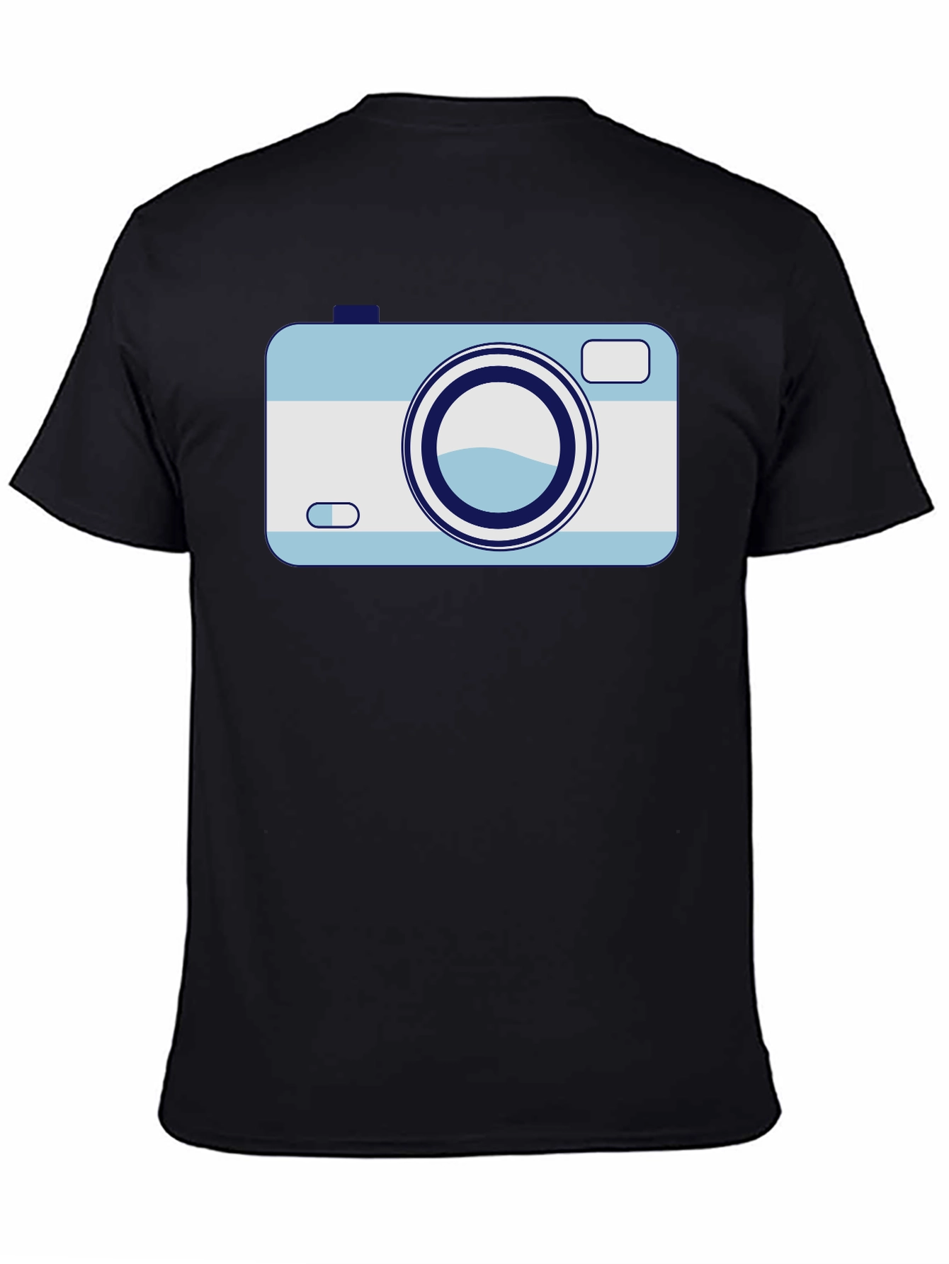 Retro Camera Graphic Tee - Black