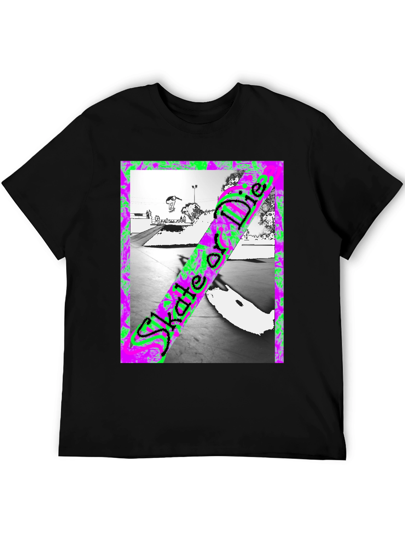 Skate or Die Graphic Tee - Black