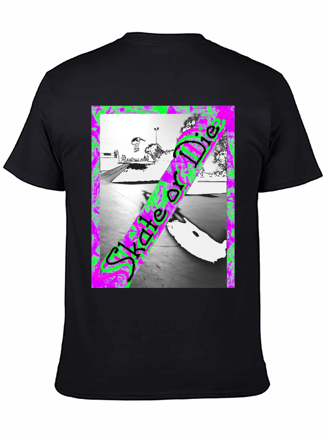 Skate or Die Graphic Tee - Black