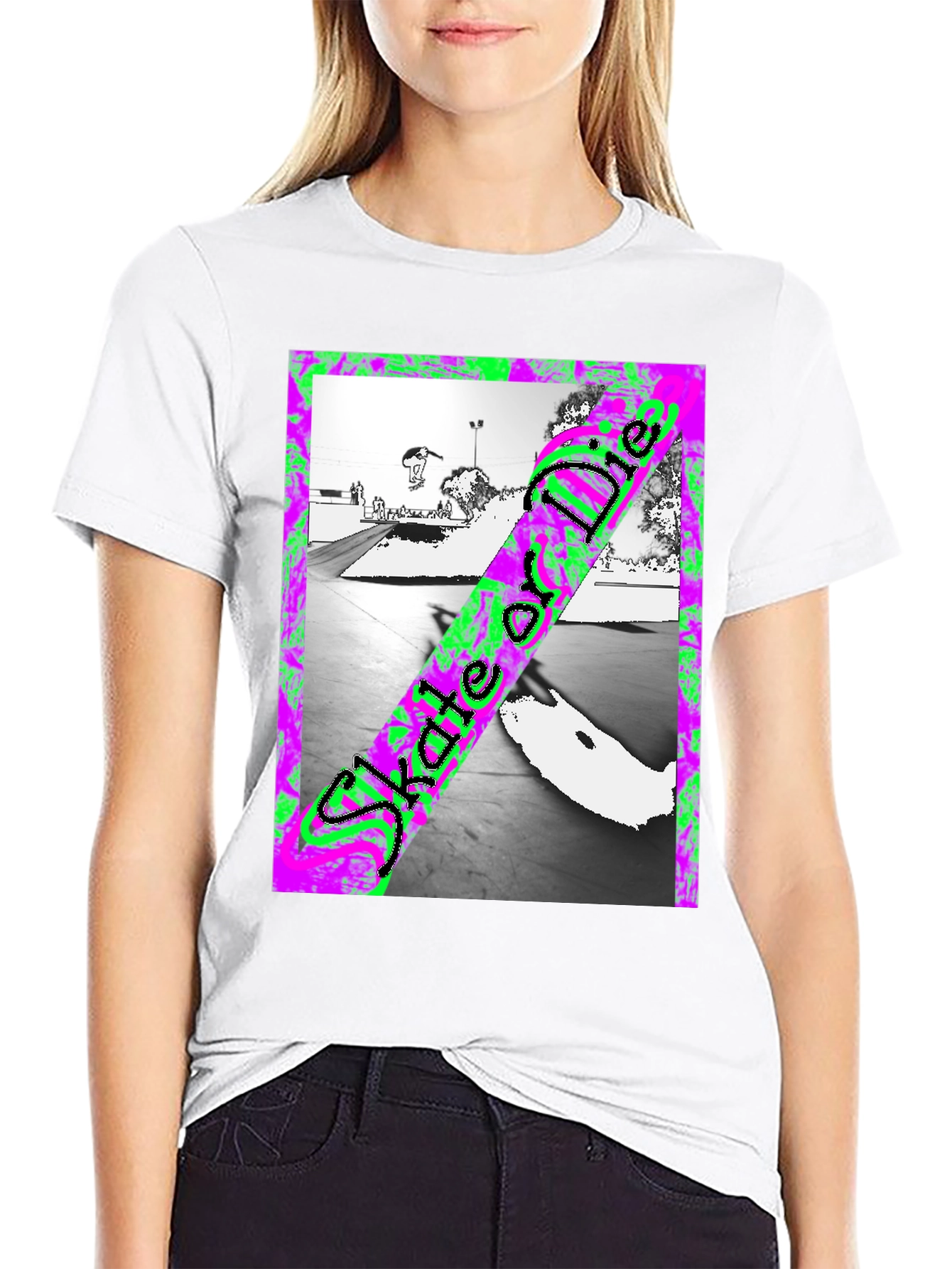 Skate or Die Graphic Tee - Black