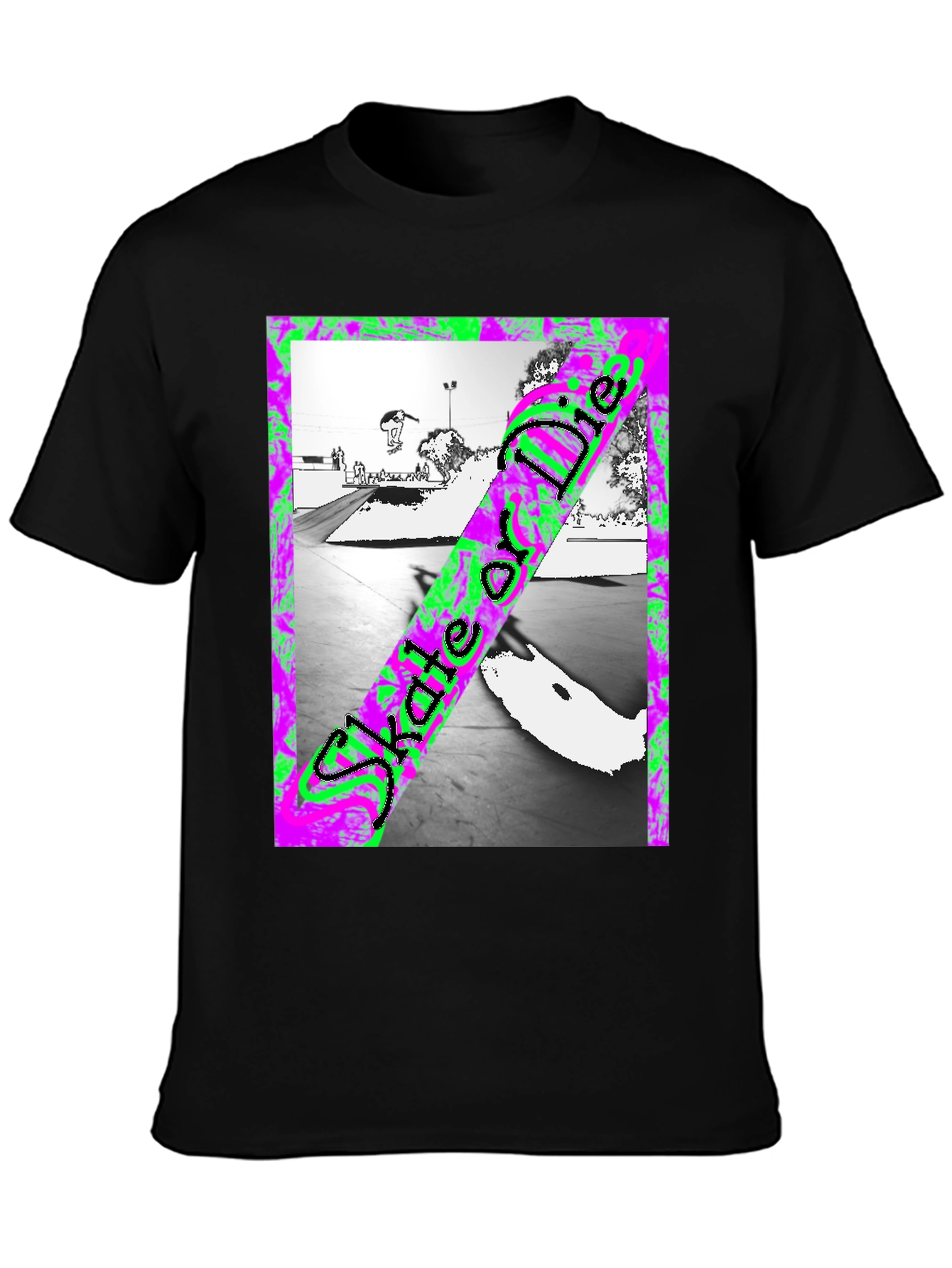 Skate or Die Graphic Tee - Black