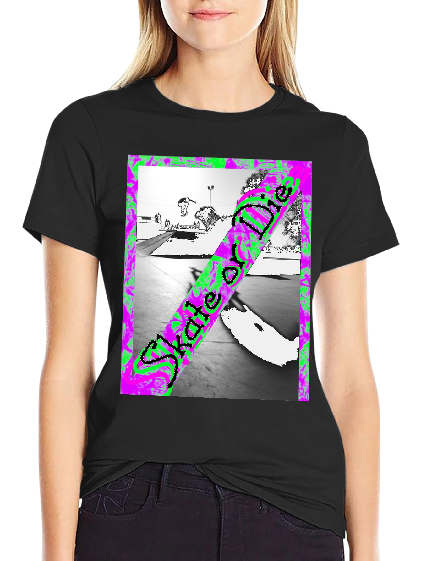 Skate or Die Graphic Tee - Black