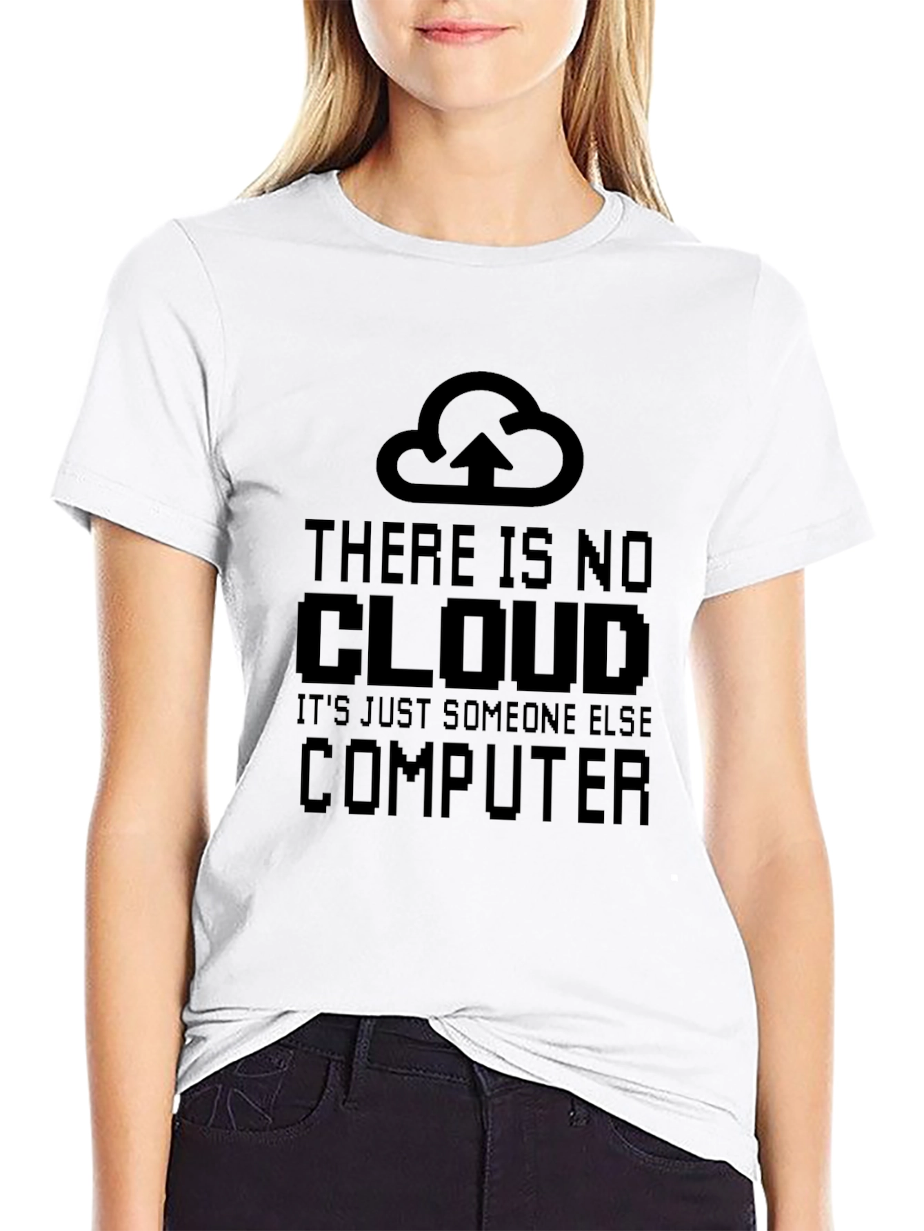 Funny Cloud Computing Black T-Shirt