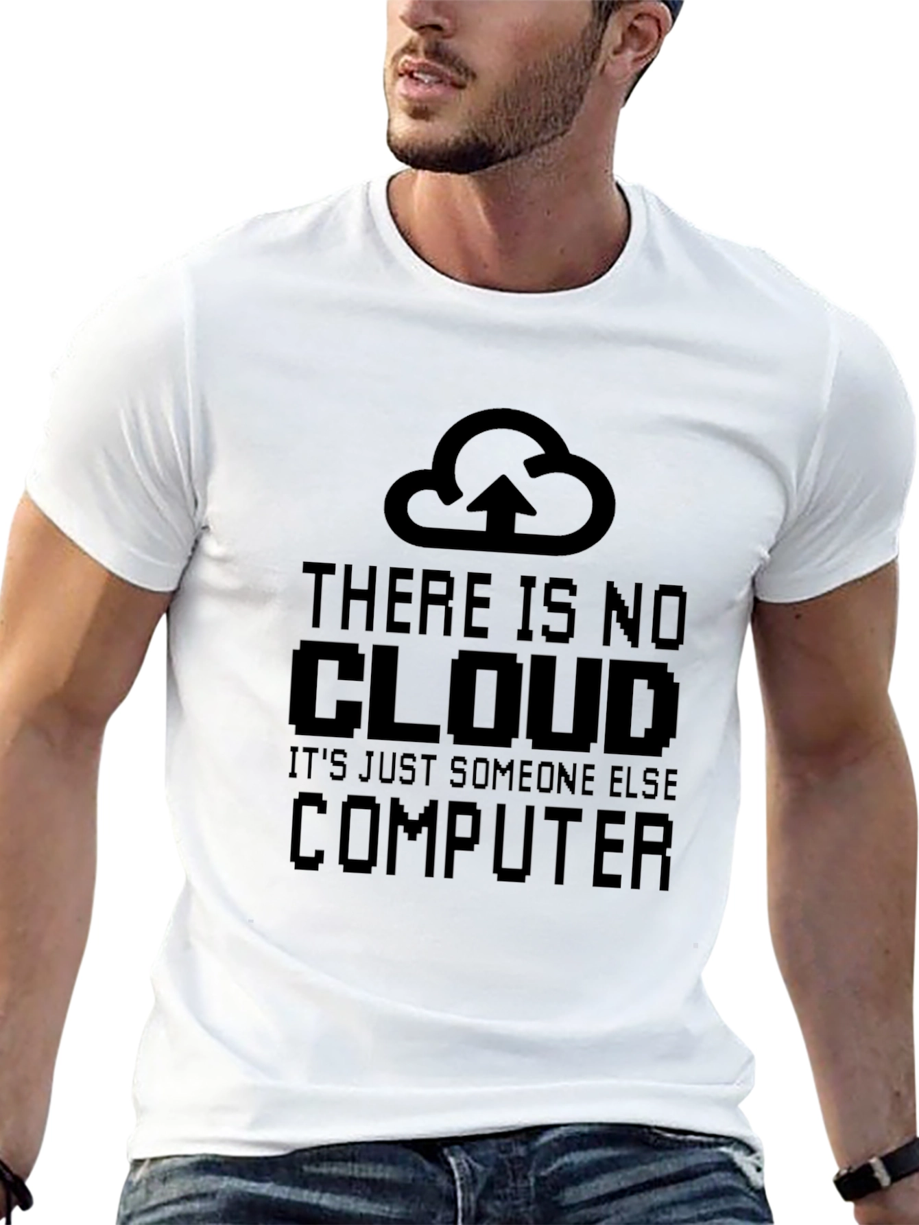 Funny Cloud Computing Black T-Shirt