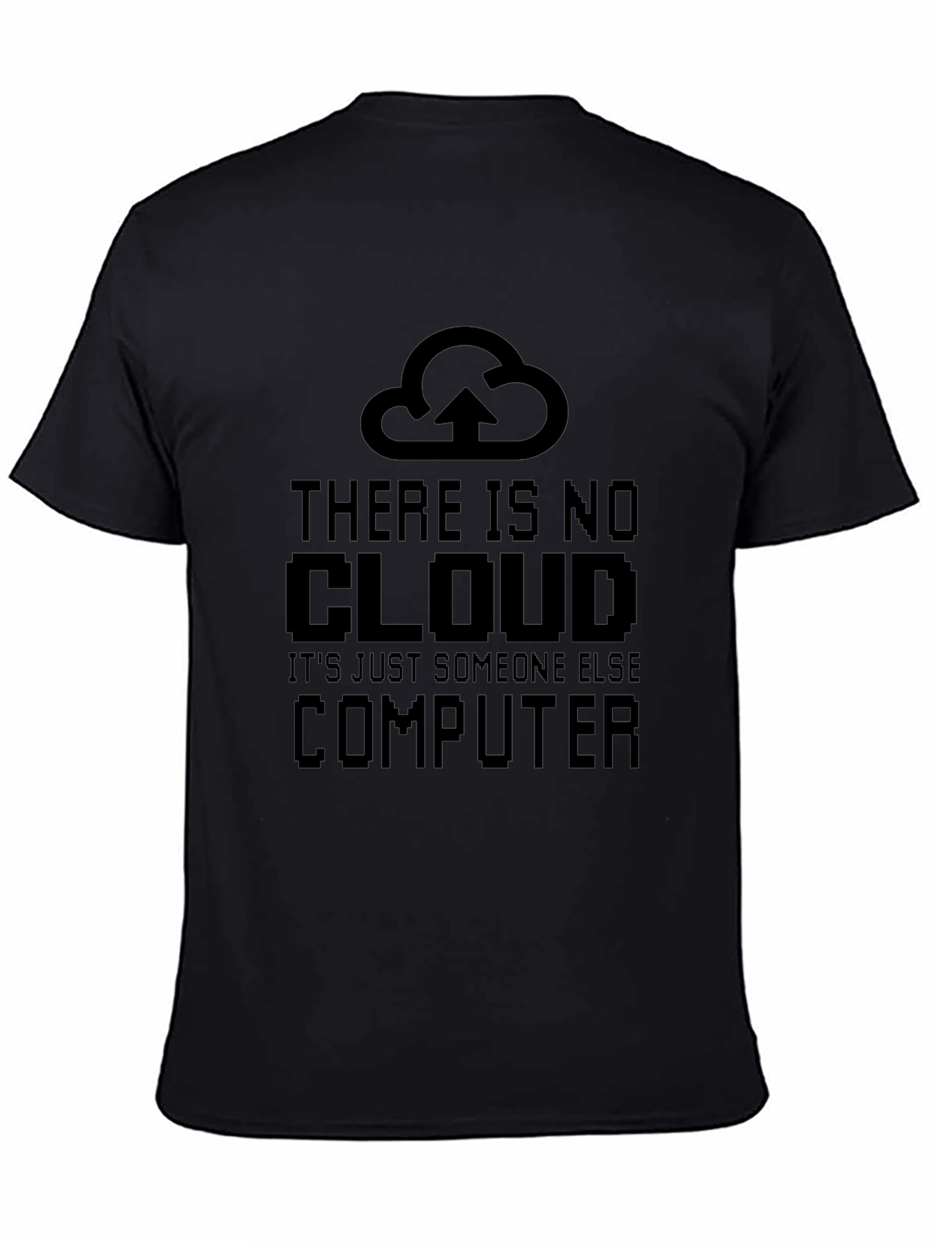 Funny Cloud Computing Black T-Shirt