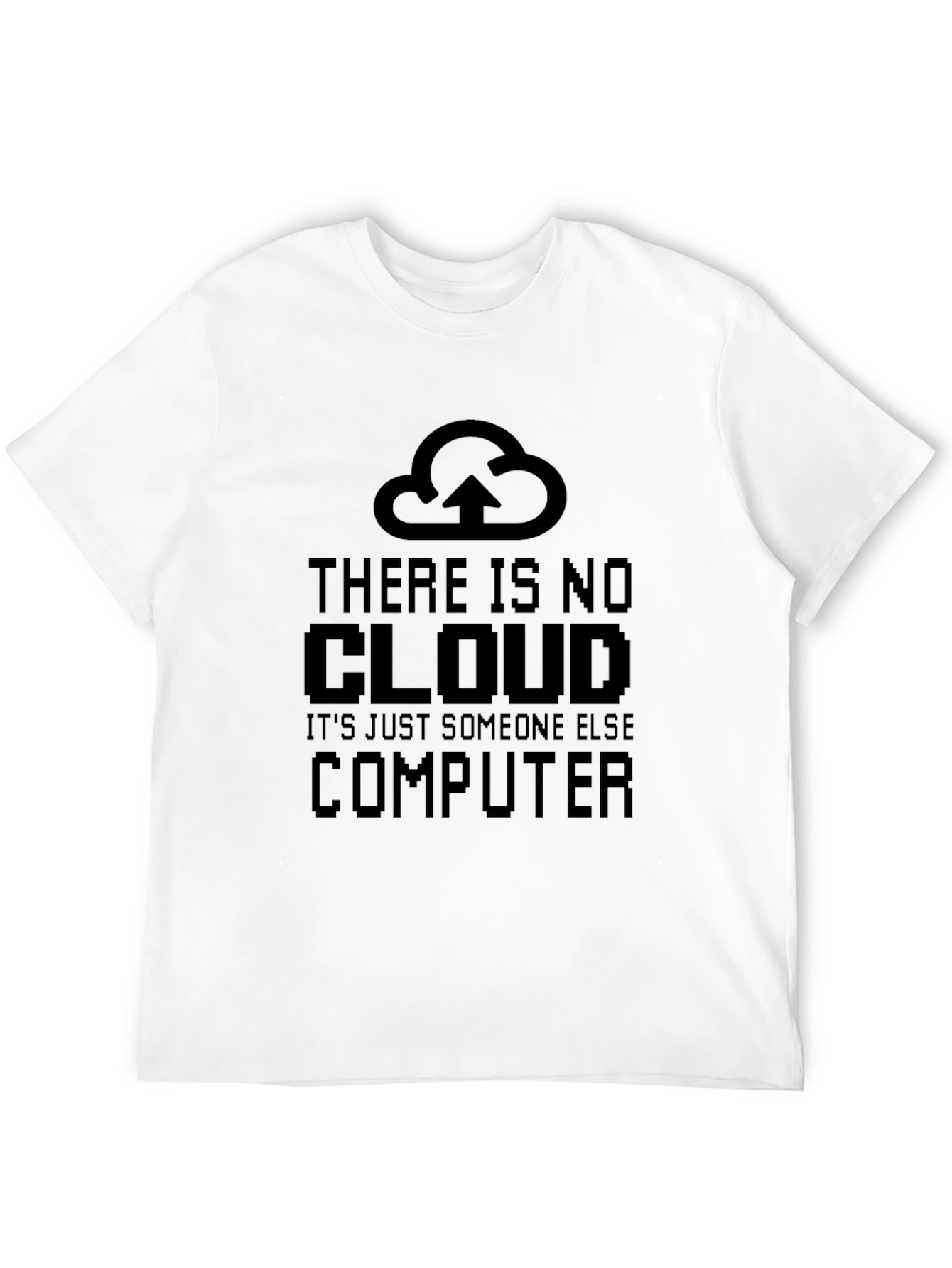 Funny Cloud Computing Black T-Shirt