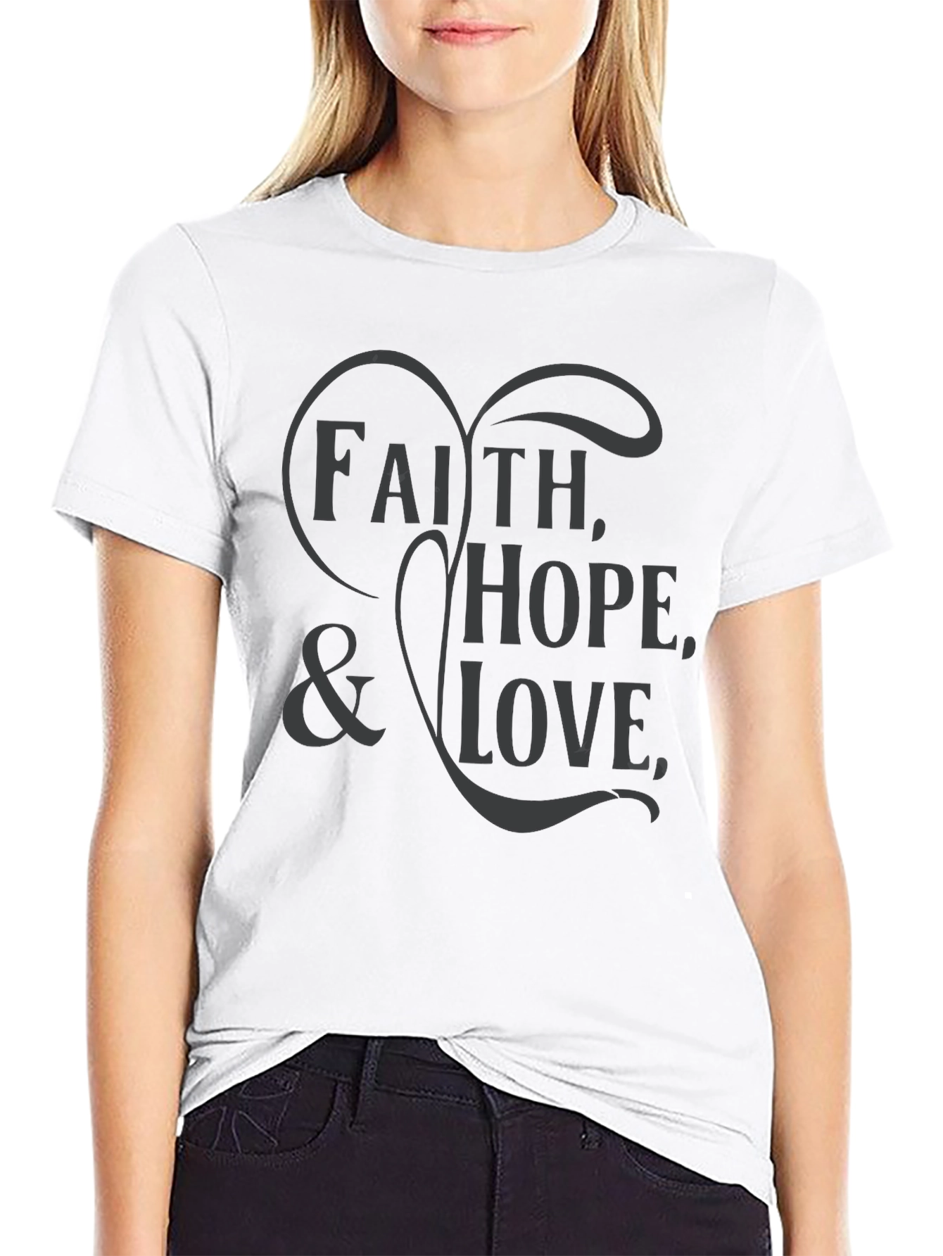 Faith Hope & Love Graphic T-Shirt