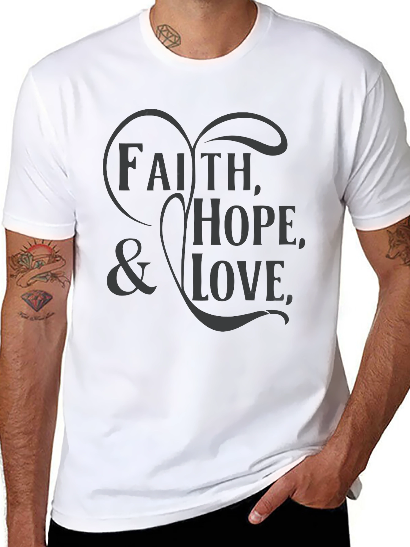 Faith Hope & Love Graphic T-Shirt