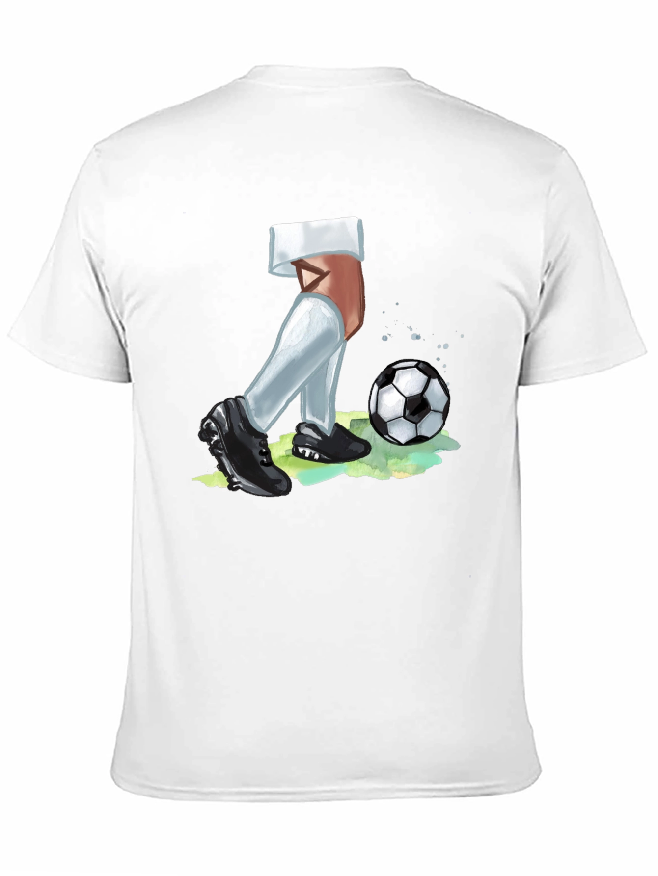 Soccer Player Graphic Tee - Black