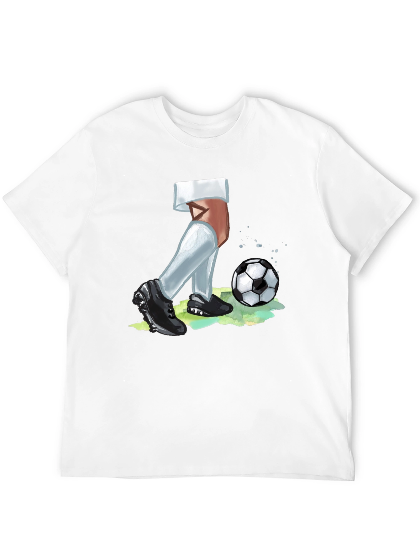 Soccer Player Graphic Tee - Black
